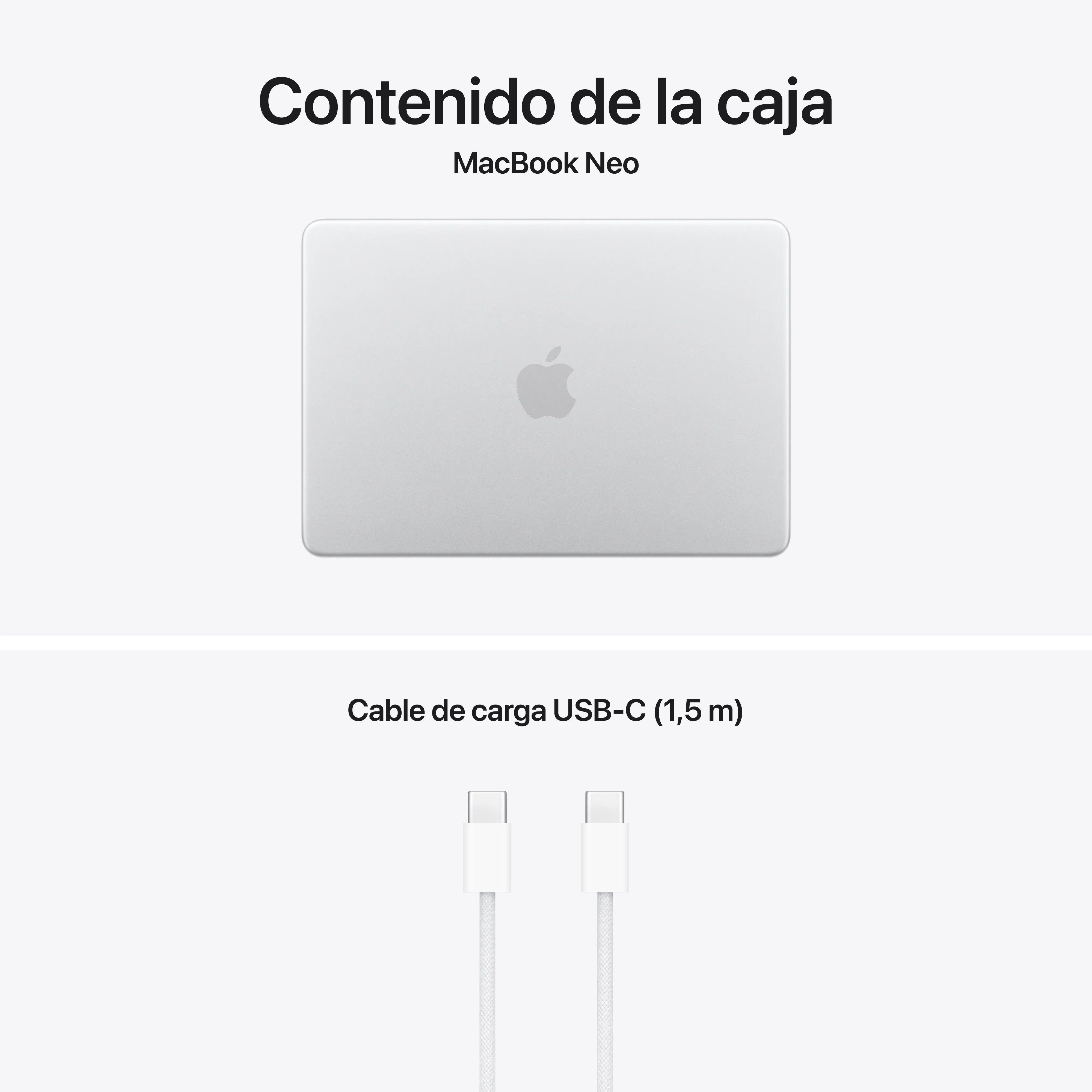 MacBook Neo de 13 pulgadas: Chip A18 Pro de Apple con CPU de 6 nĂșcleos y GPU de 5 nĂșcleos, Magic Keyboard, 256 GB SSD - Plata - Image 10