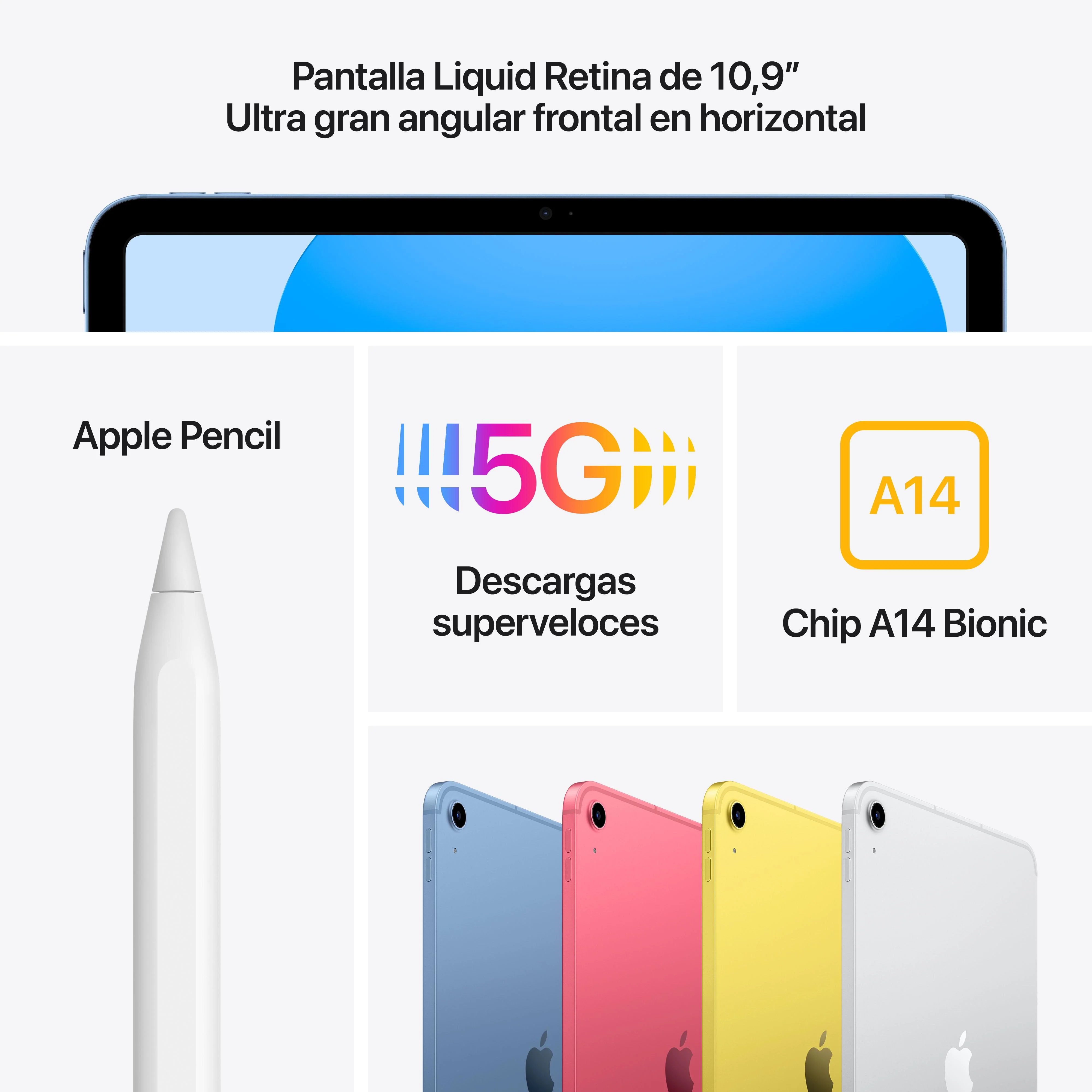 iPad de 10,9 pulgadas Wi-Fi + Cellular 256 GB - Amarillo (10.ª generación) - Image 6