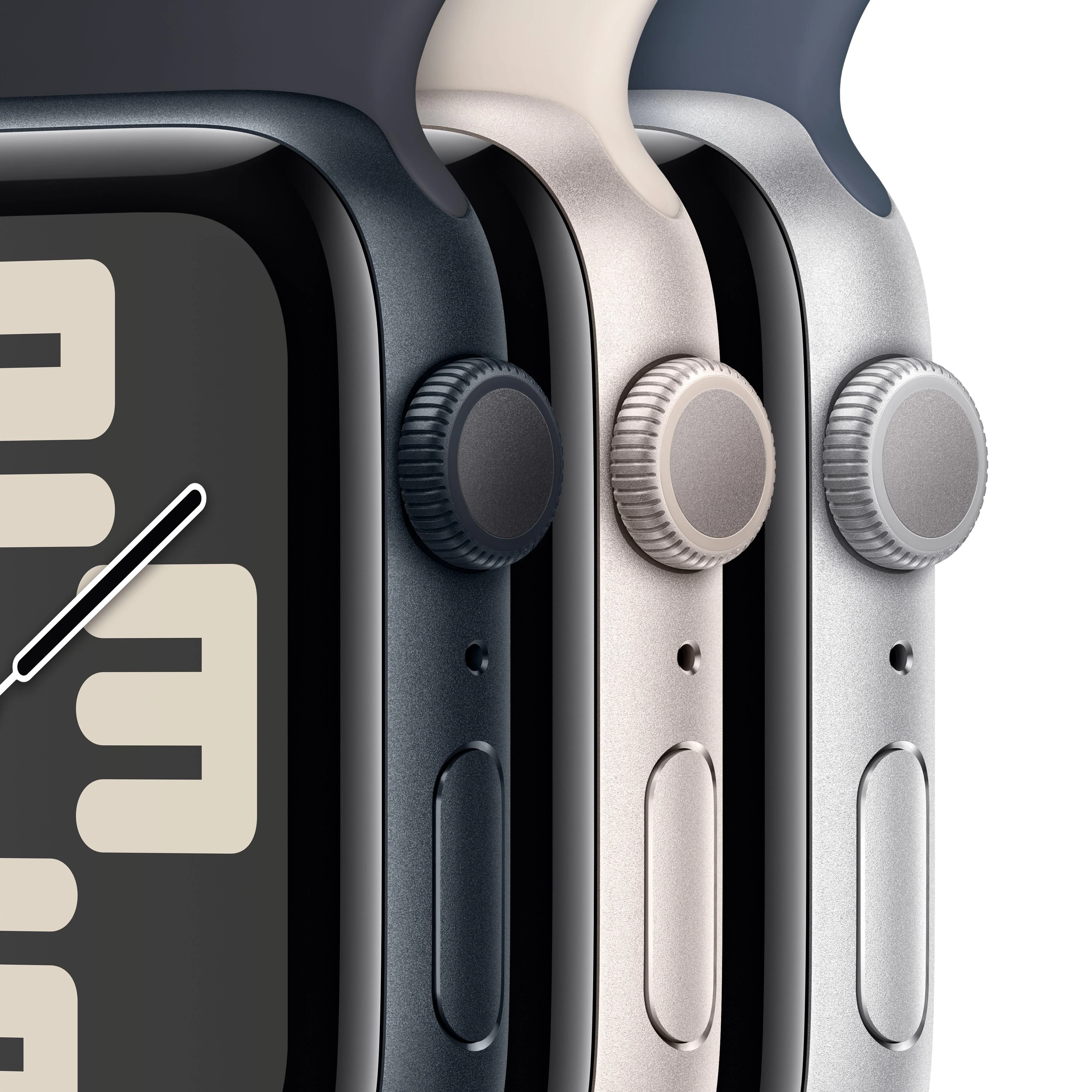 Apple Watch SE (GPS) - Caja de aluminio en color medianoche de 44 mm - Correa deportiva color medianoche - Talla M/L - Image 3