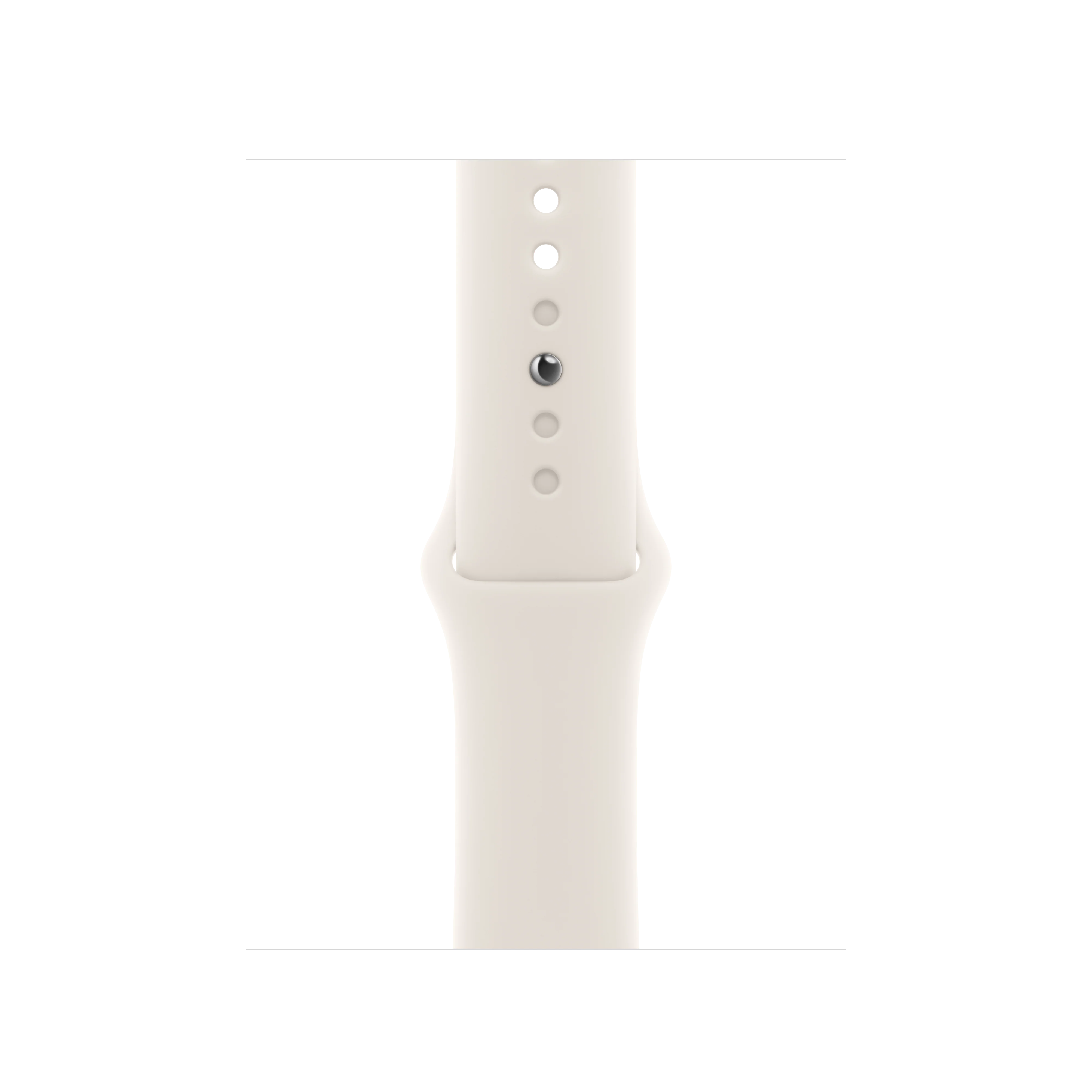 Correa deportiva color blanco estrella (42 mm) - Talla S/M