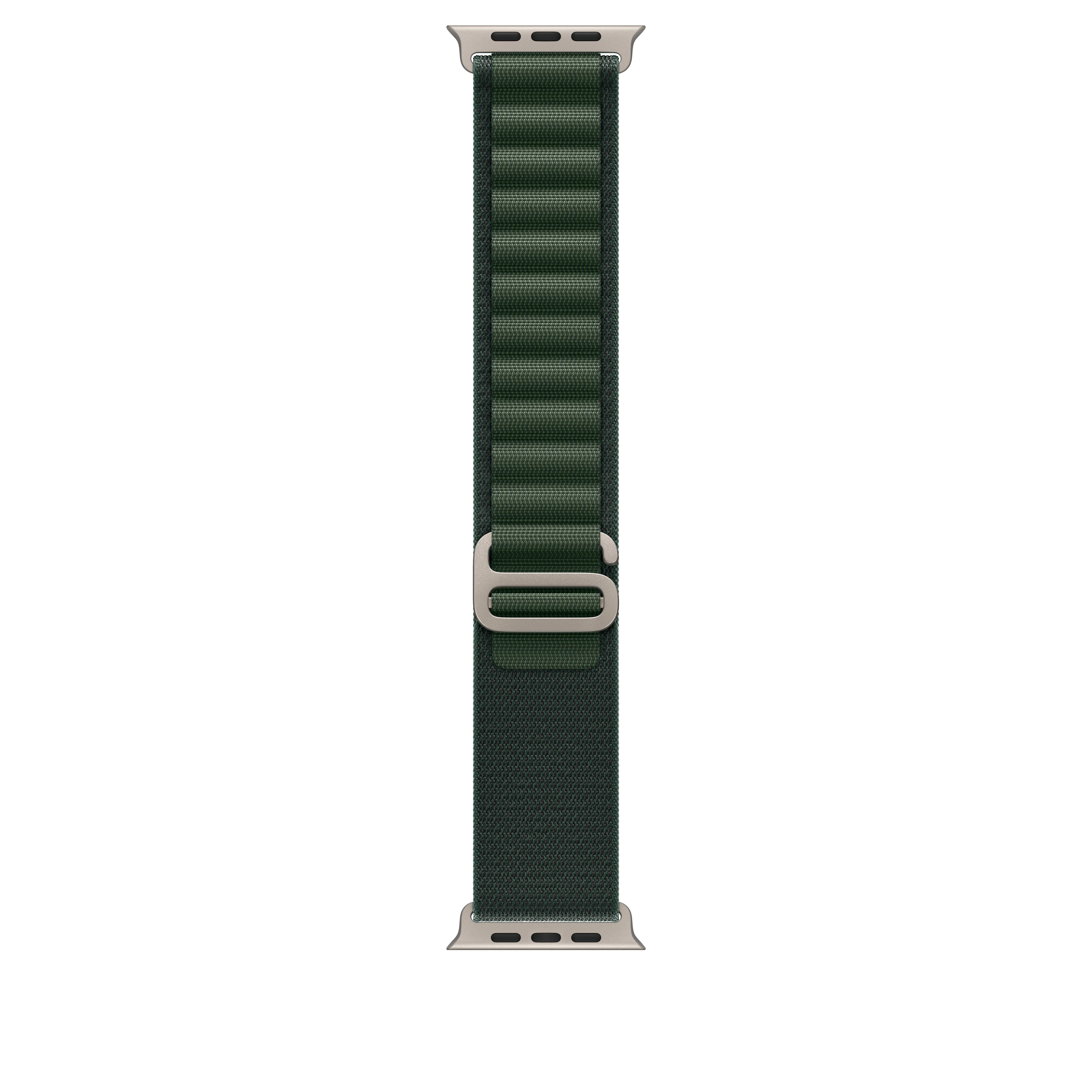Correa Loop Alpine verde oscuro (49 mm) - Talla M - Titanio natural