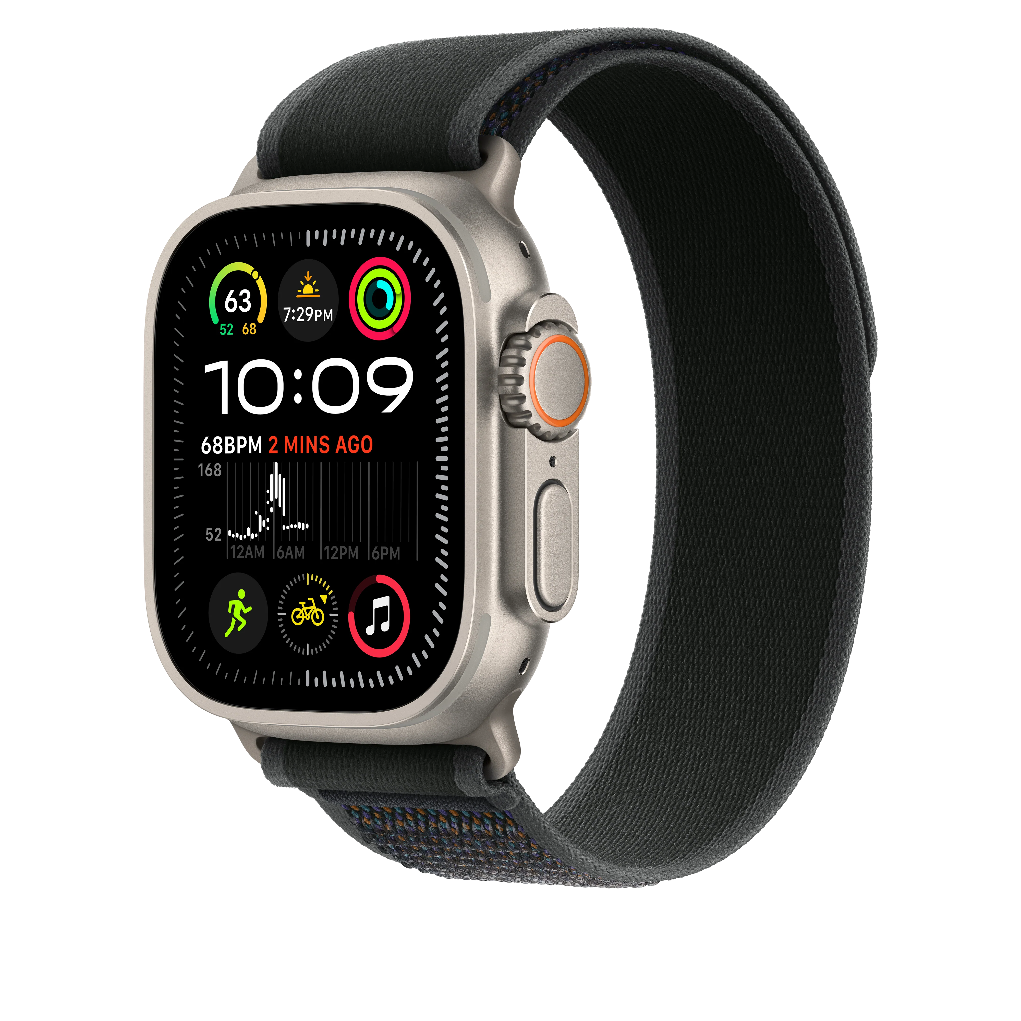 Correa Loop Trail negra (49 mm) - Talla S/M - Titanio natural - Image 2