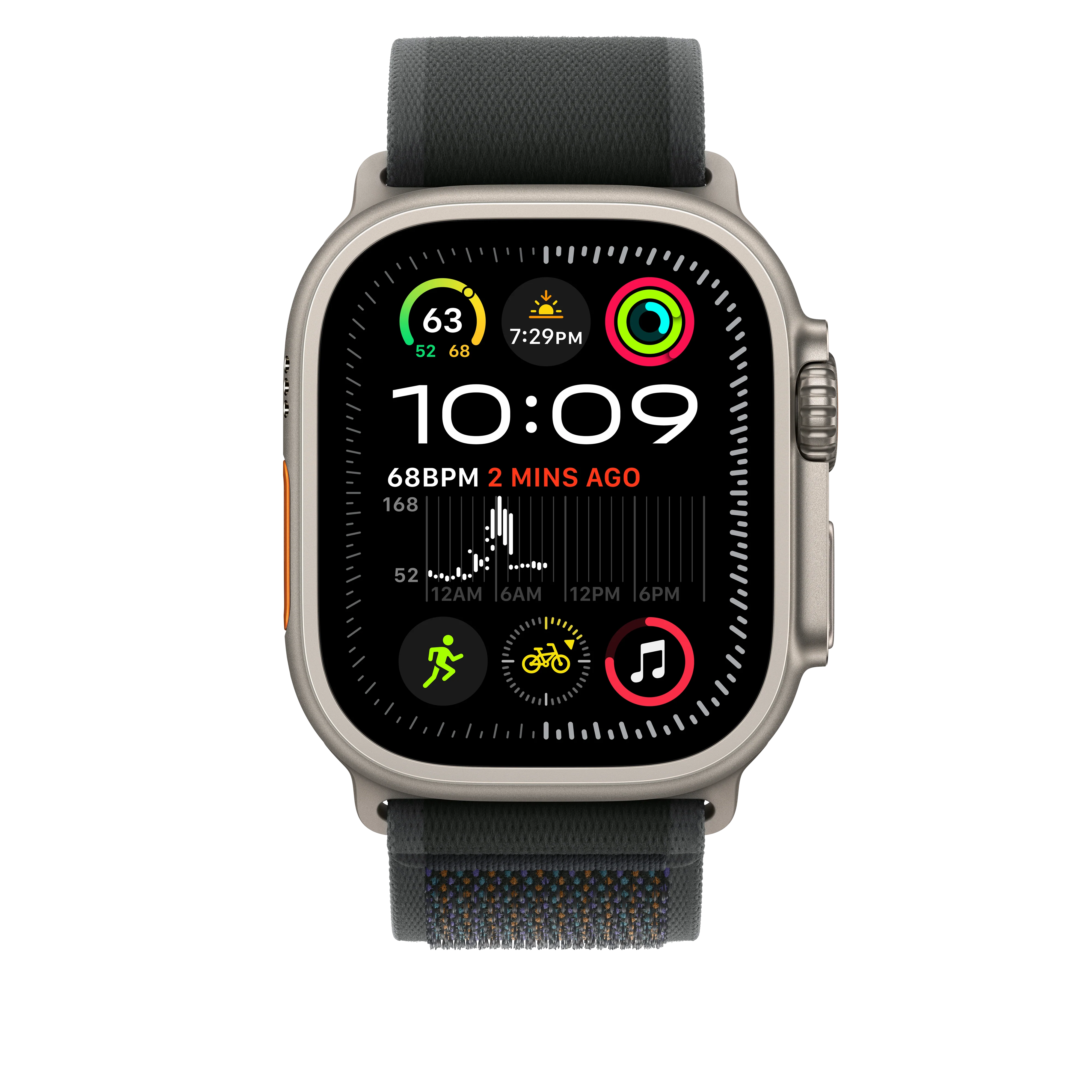 Correa Loop Trail negra (49 mm) - Talla S/M - Titanio natural - Image 3