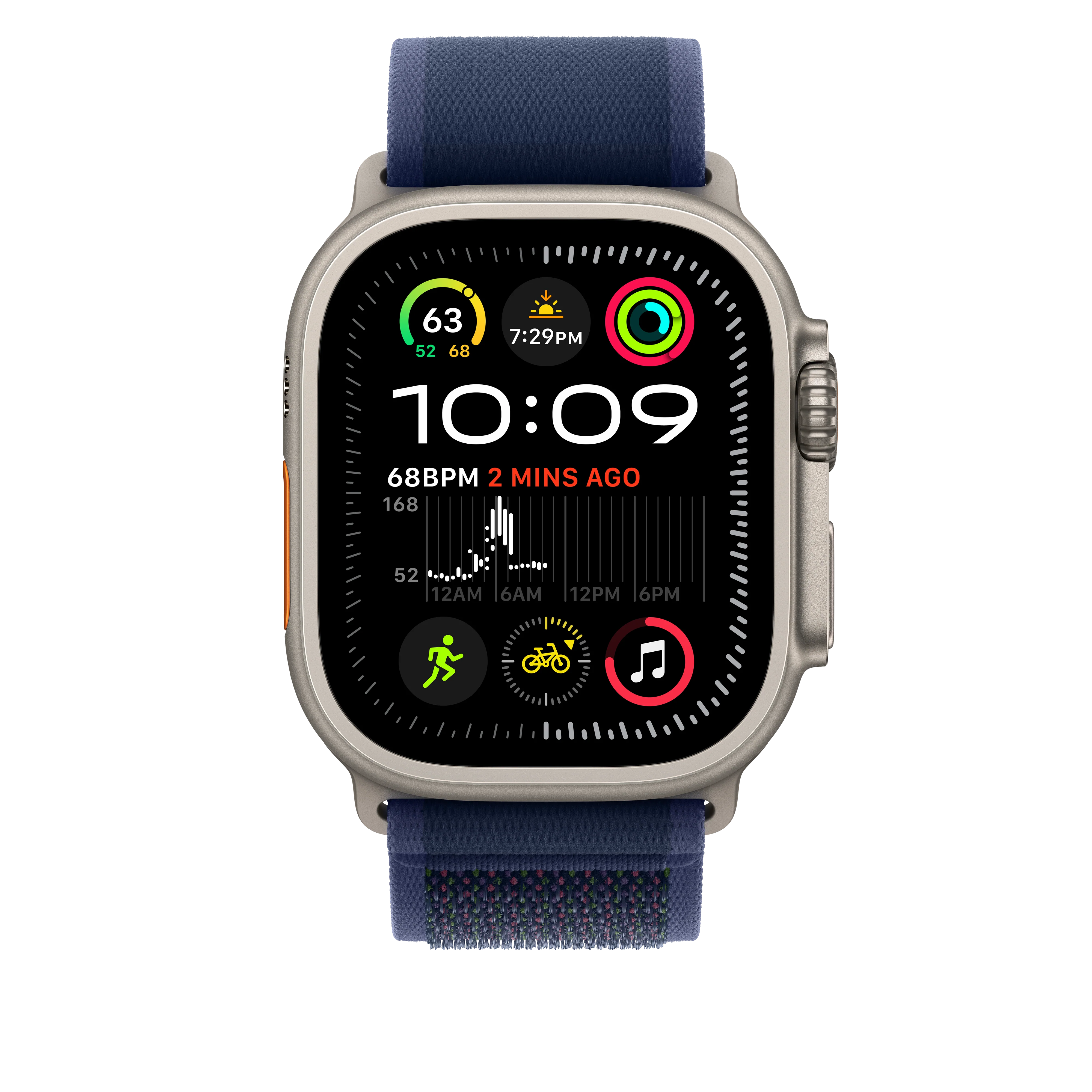 Correa Loop Trail azul (49 mm) - Talla S/M - Titanio natural - Image 3