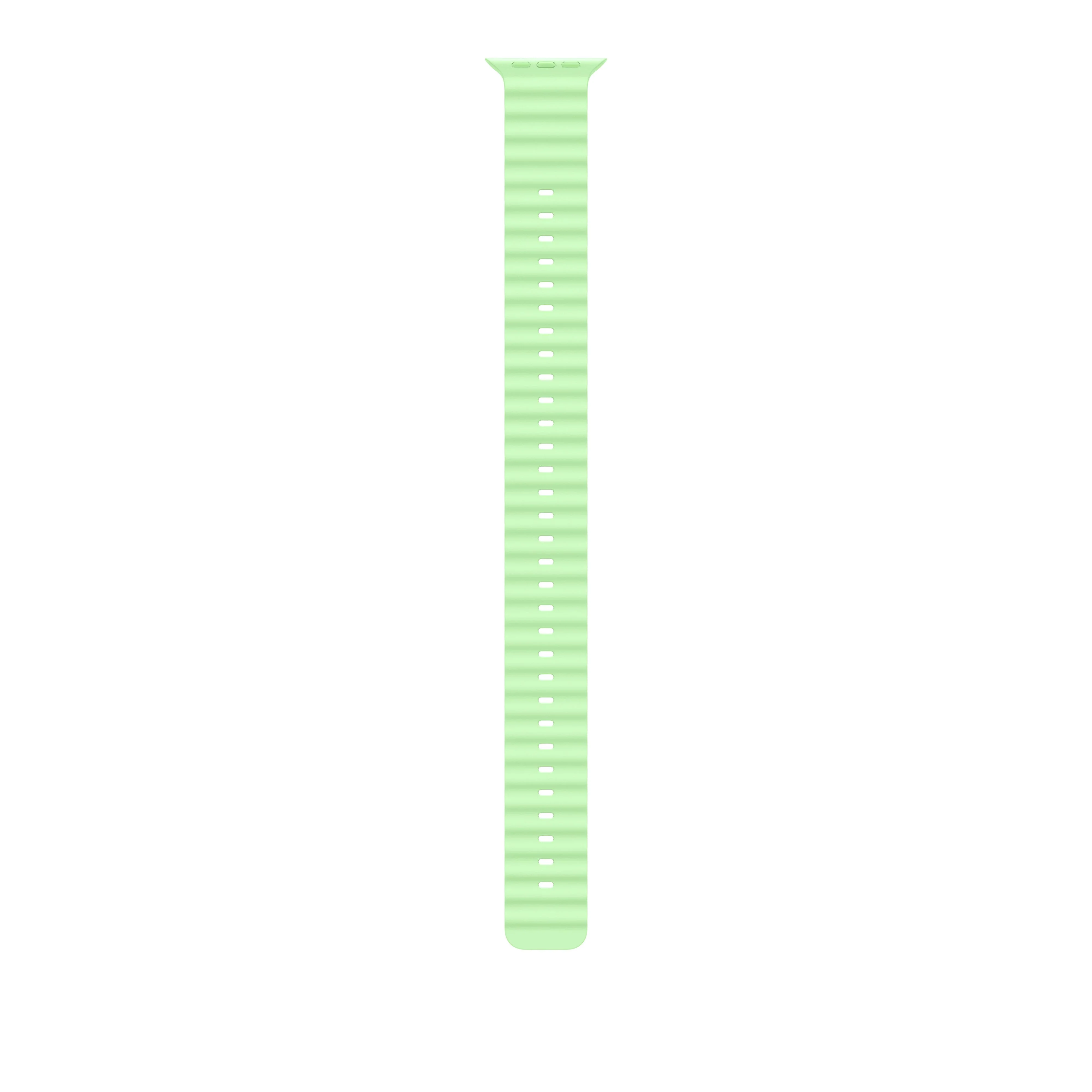 Extensión para correa Ocean verde neón (49 mm) - Titanio natural