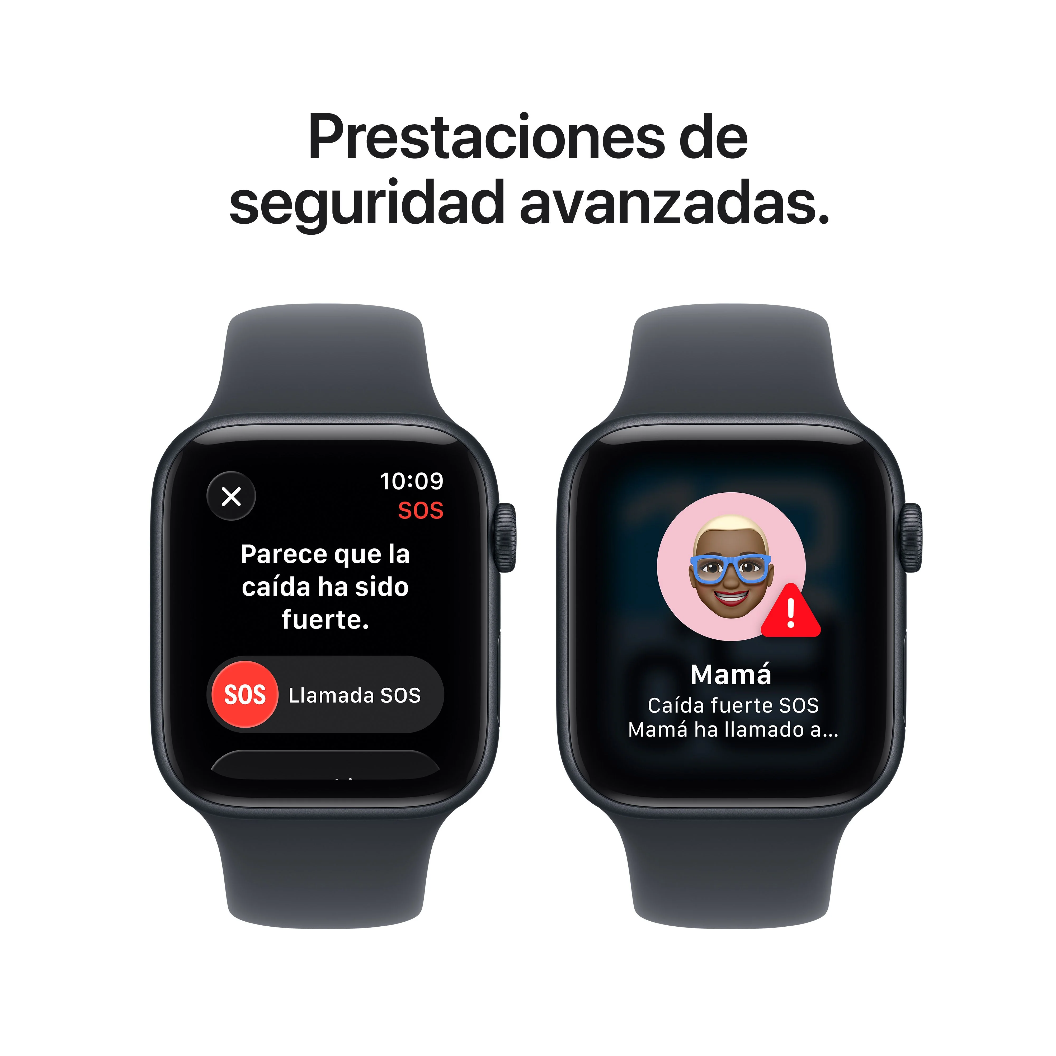 Apple Watch SE 3 (GPS) - Caja de aluminio en color medianoche de 44 mm - Correa deportiva color medianoche - Talla S/M - Image 7
