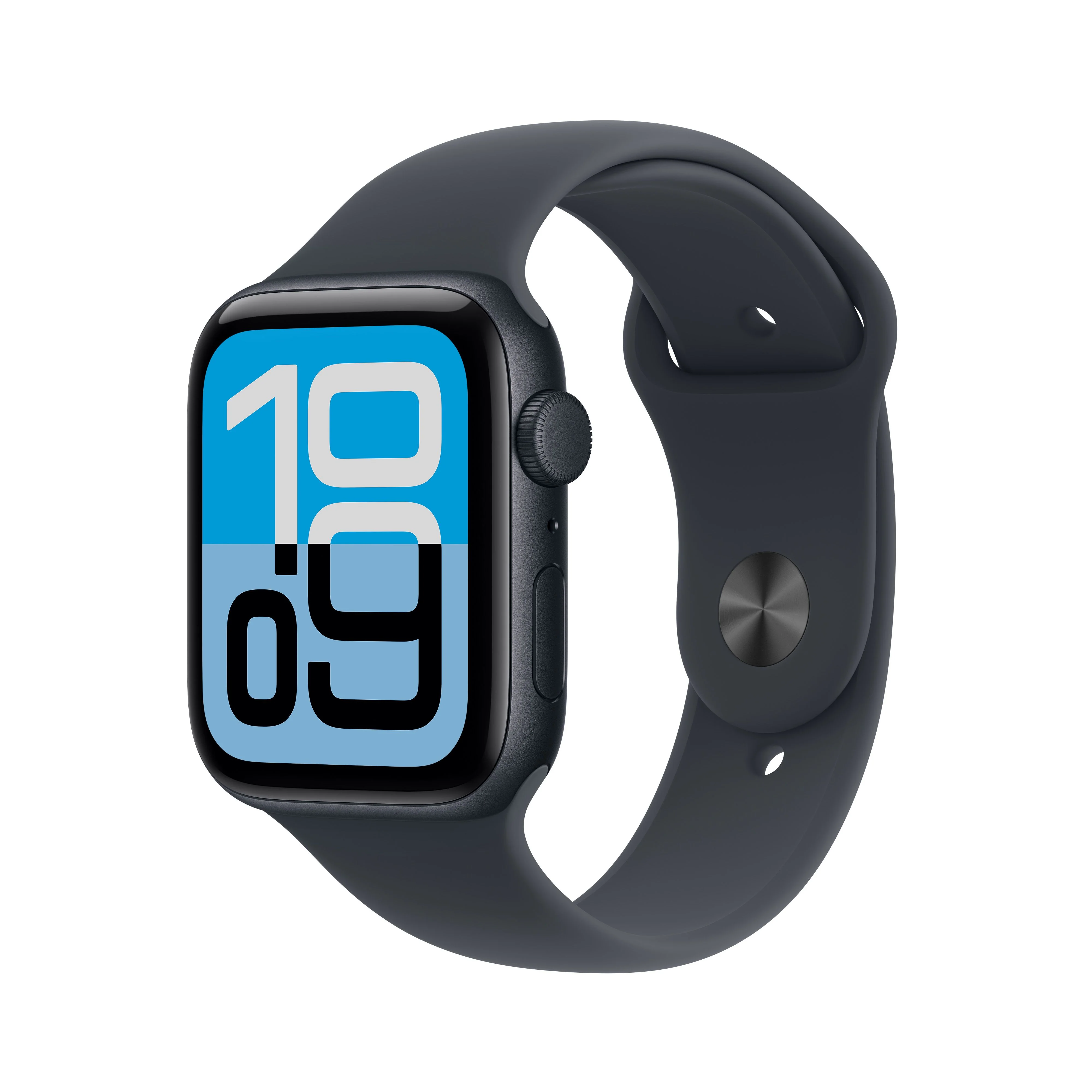 Apple Watch SE 3 (GPS) - Caja de aluminio en color medianoche de 44 mm - Correa deportiva color medianoche - Talla M/L