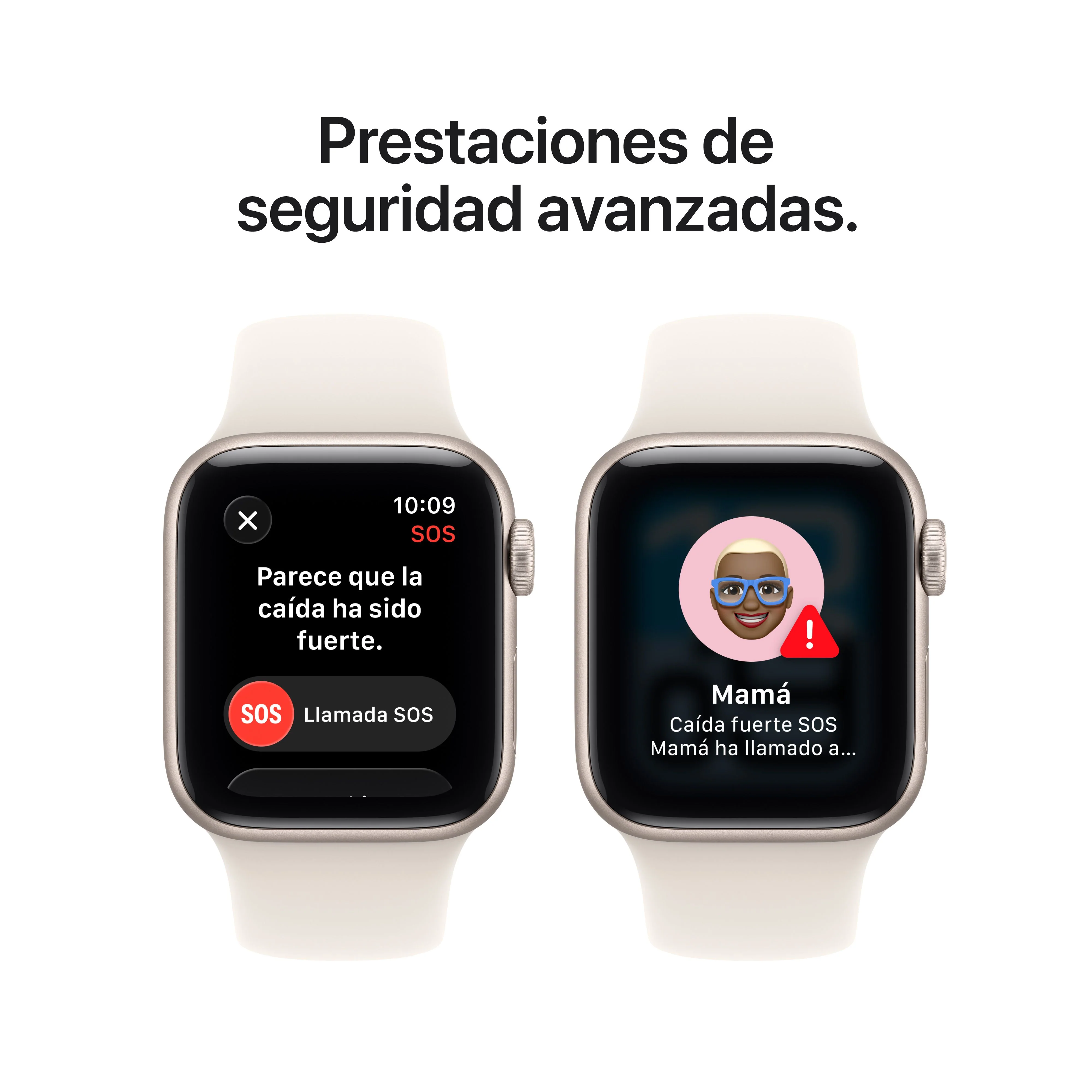 Apple Watch SE 3 (GPS + Cellular) - Caja de aluminio en blanco estrella de 40 mm - Correa deportiva blanco estrella - Talla S/M - Image 7