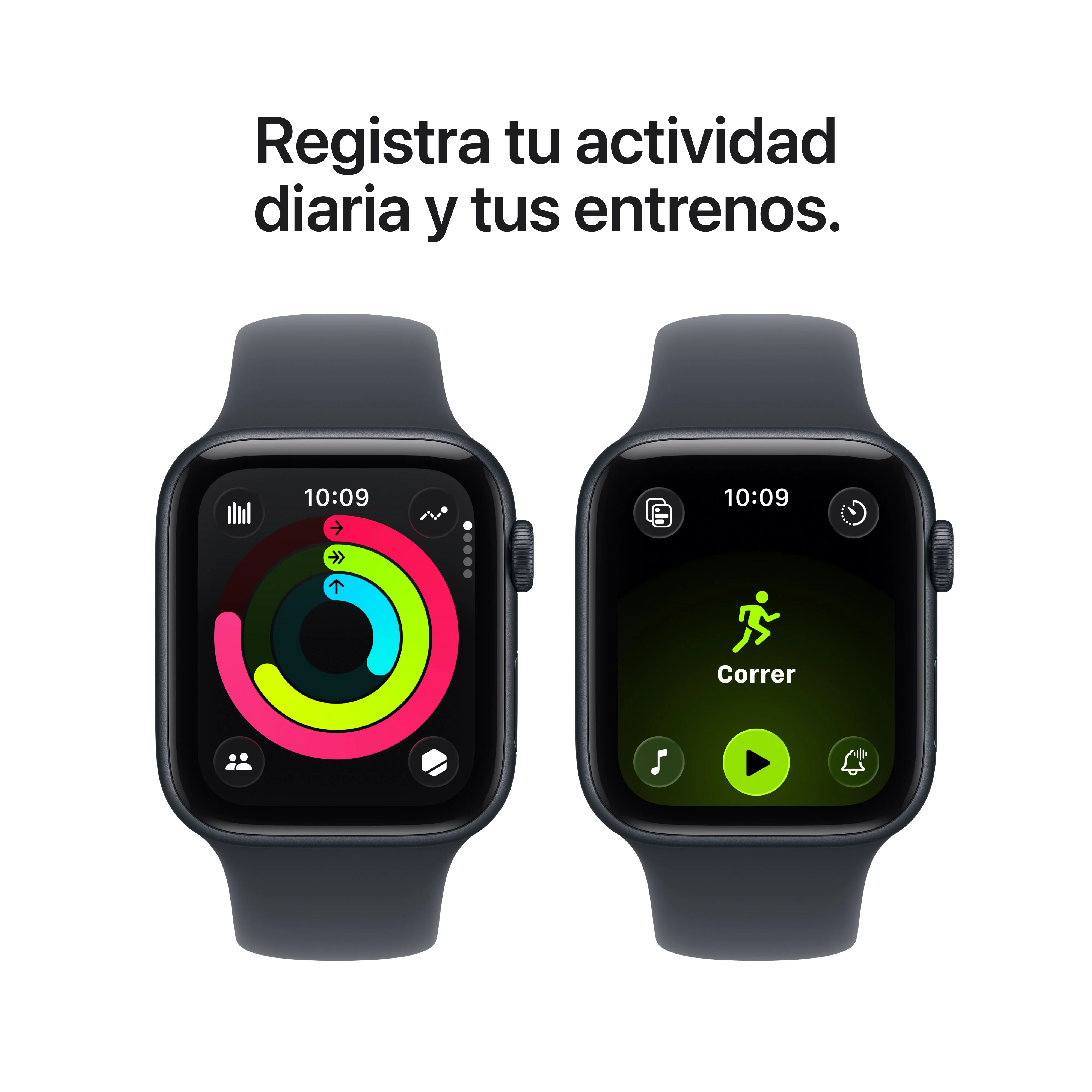 Apple Watch SE 3 (GPS + Cellular) - Caja de aluminio en color medianoche de 44 mm - Correa deportiva color medianoche - Talla M/L - Image 6