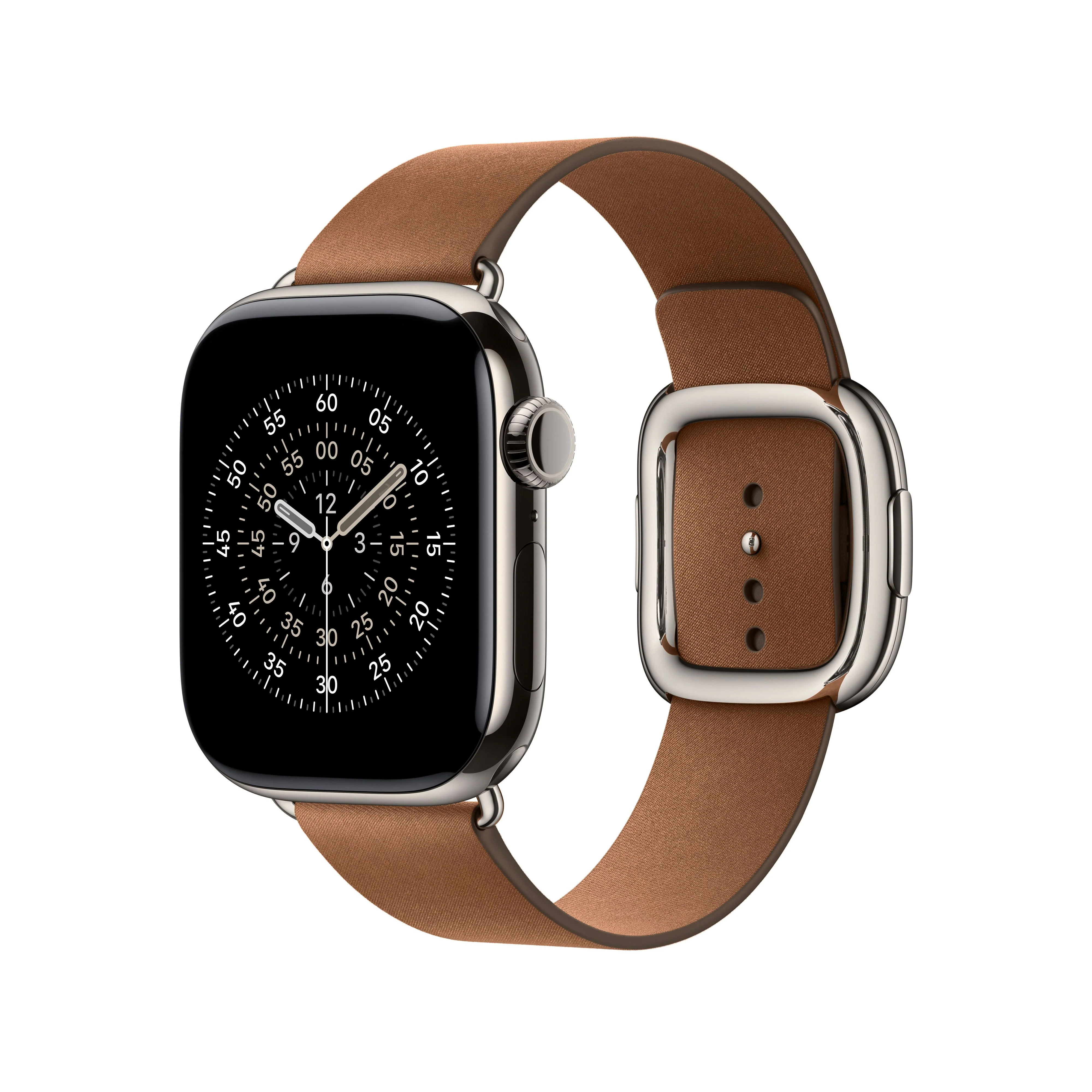 Correa color caramelo con hebilla moderna (42 mm) - Talla M - Image 2
