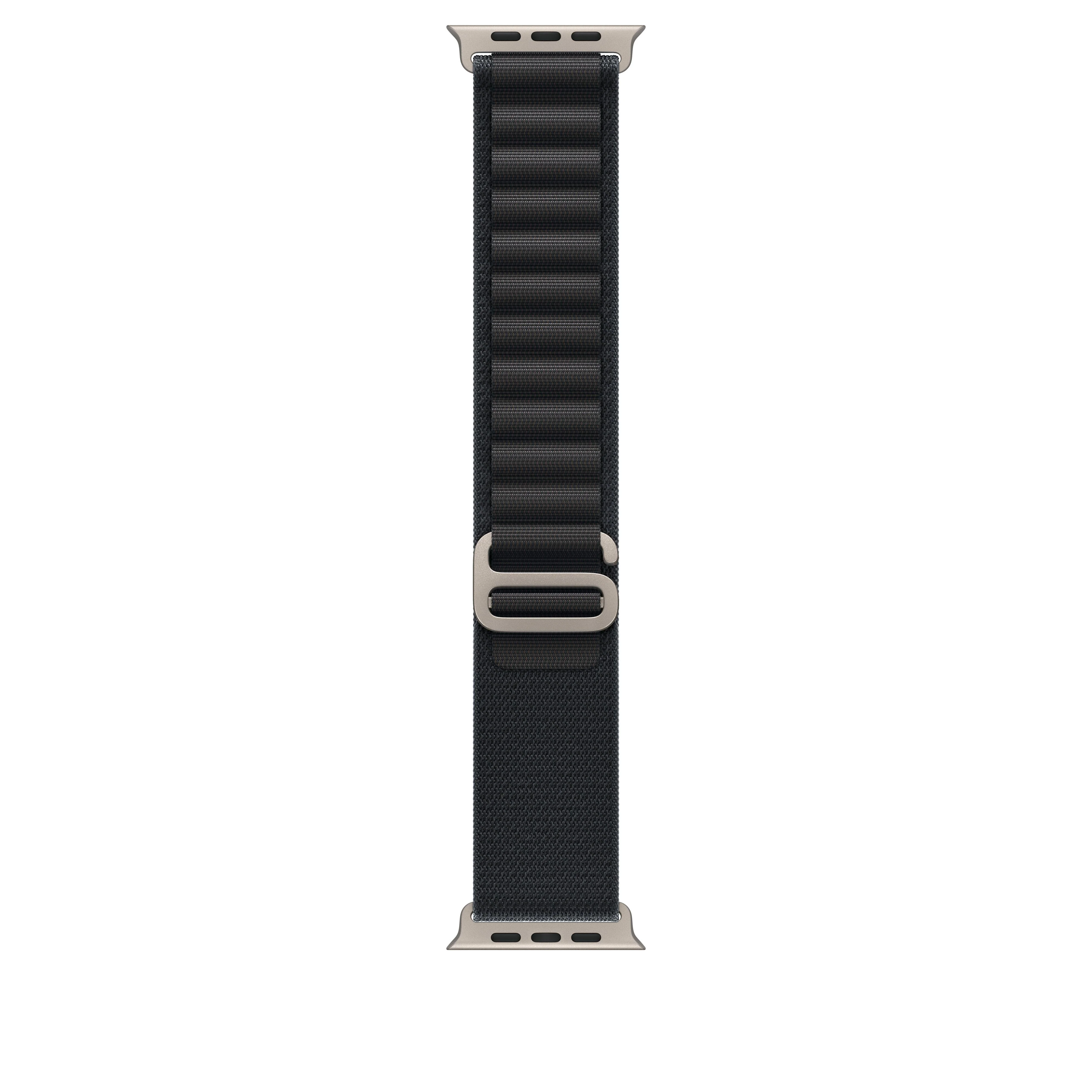 Correa Loop Alpine negra (49 mm) - Talla M - Titanio natural