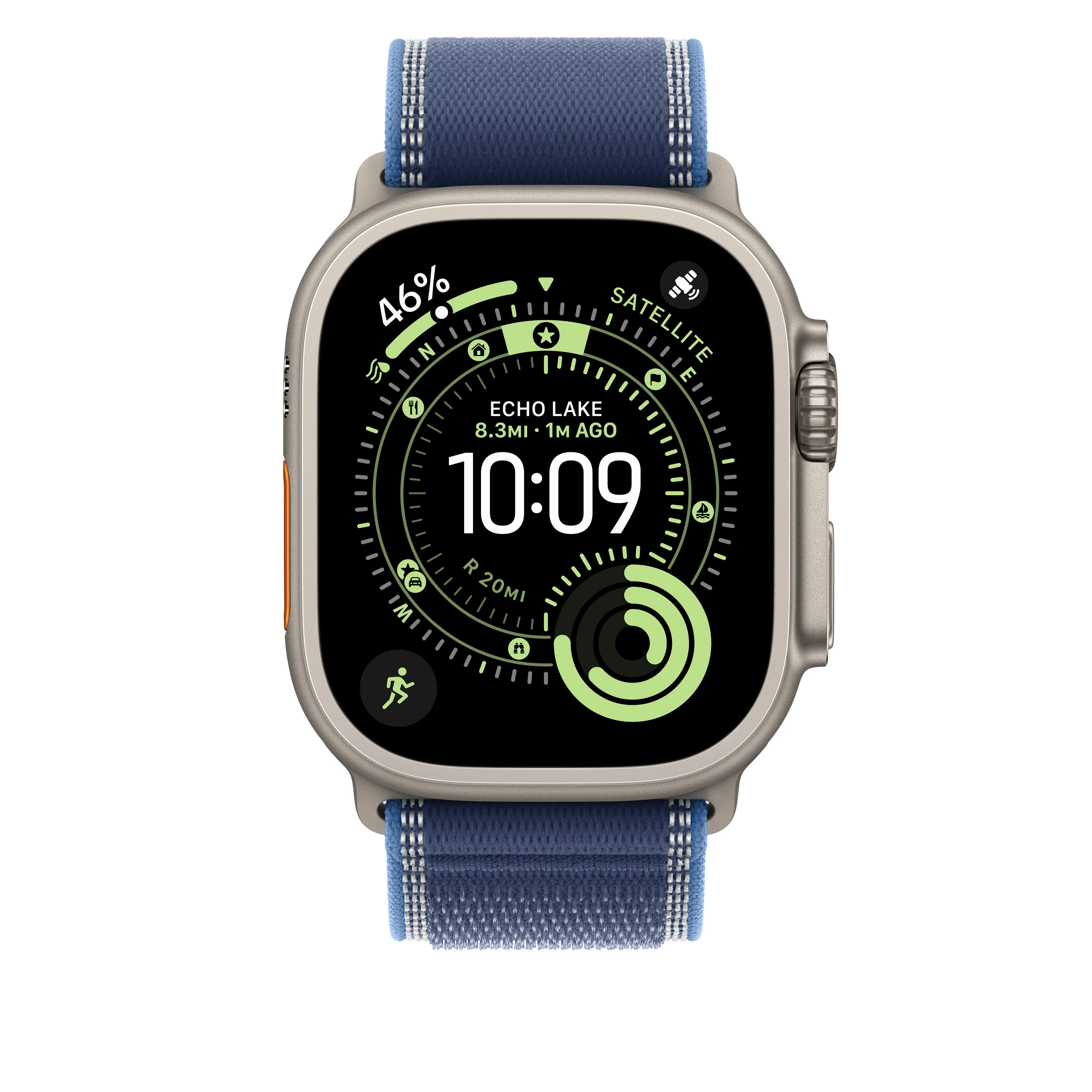 Correa Loop Trail azul/azul brillante (49 mm) - Talla S/M - Titanio natural - Image 3