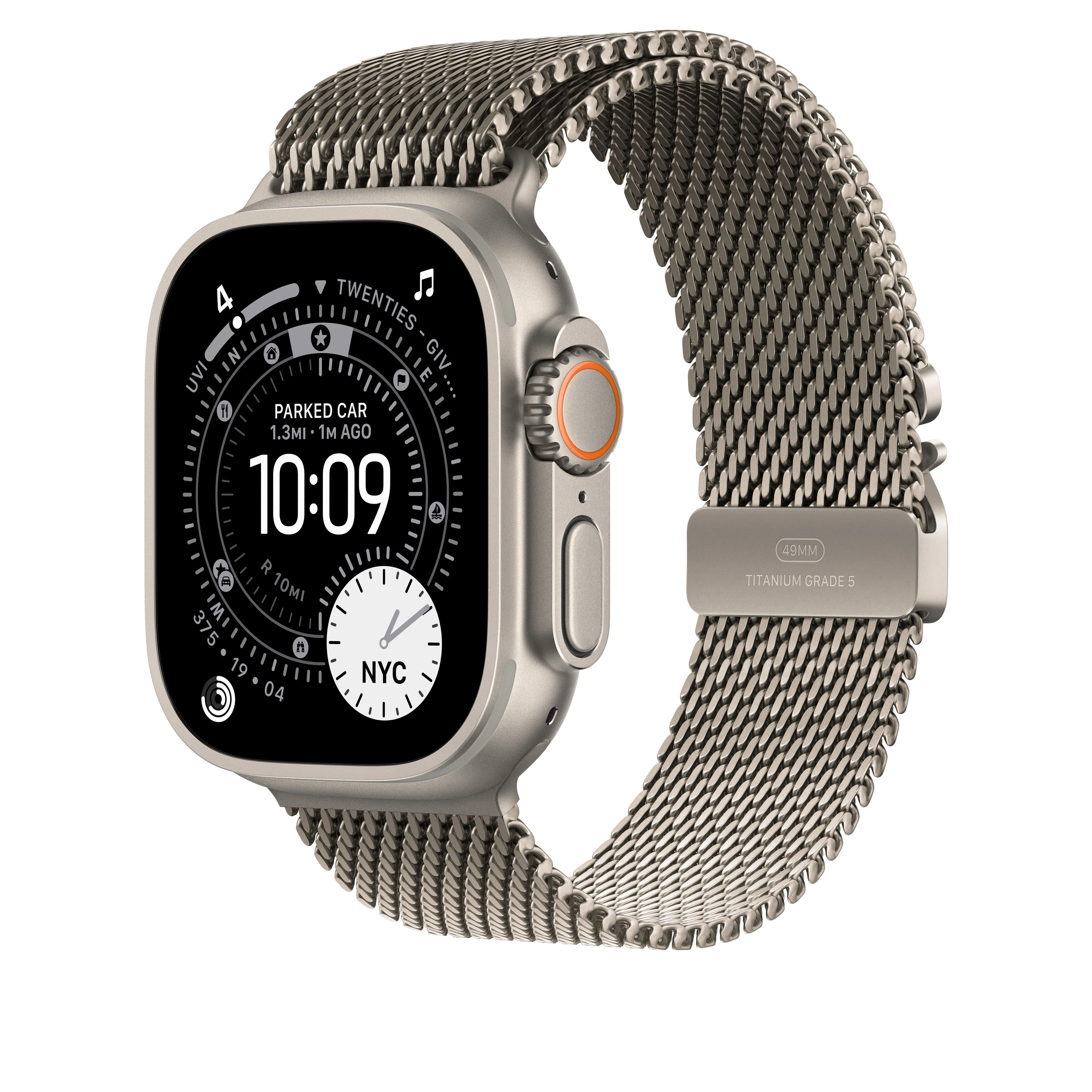 Pulsera Milanese Loop en titanio natural (49 mm) - Talla S - Image 2