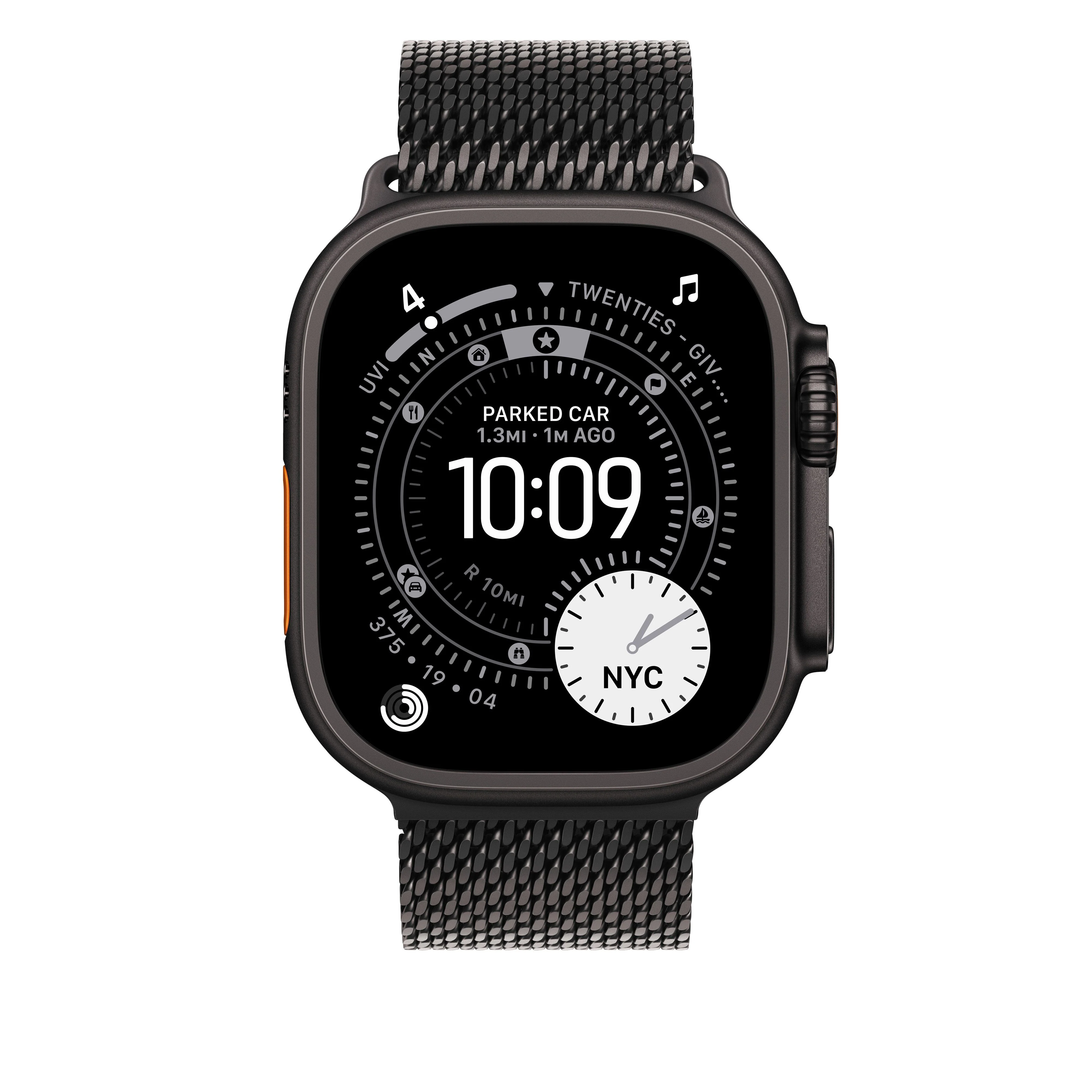 Pulsera Milanese Loop en titanio negro (49 mm) - Talla M - Image 3