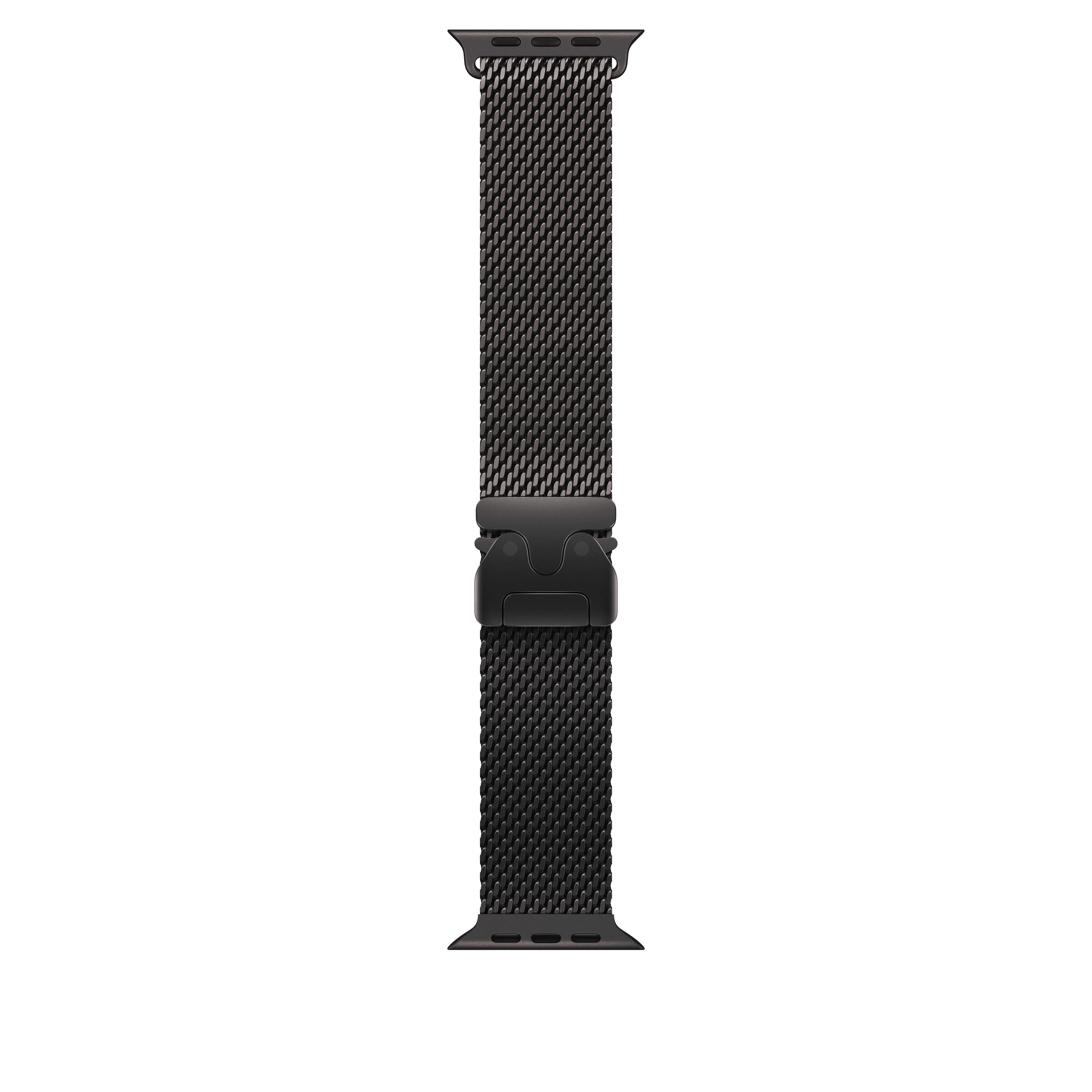 Pulsera Milanese Loop en titanio negro (49 mm) - Talla L