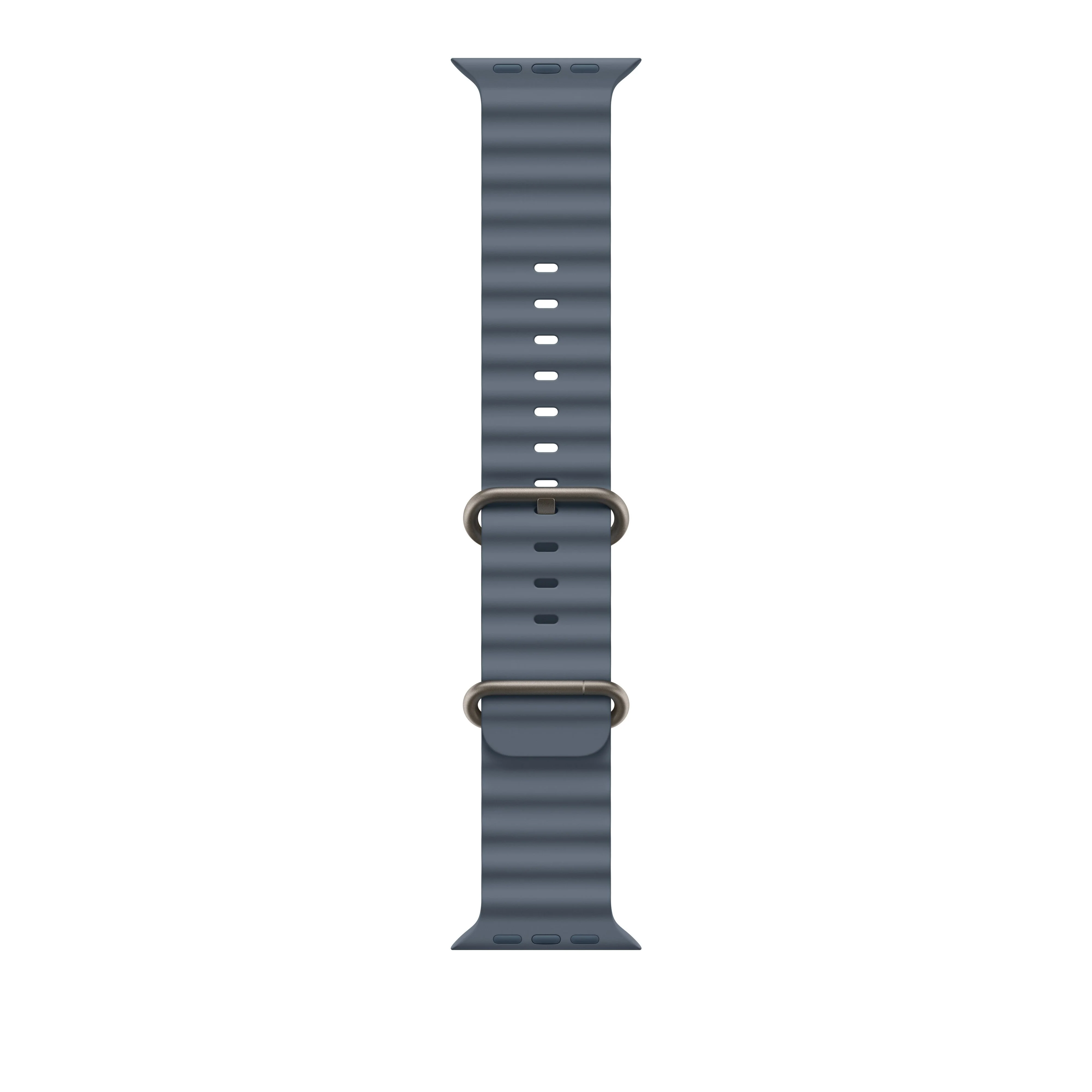 Correa Ocean azul náutico (49 mm) - Titanio natural