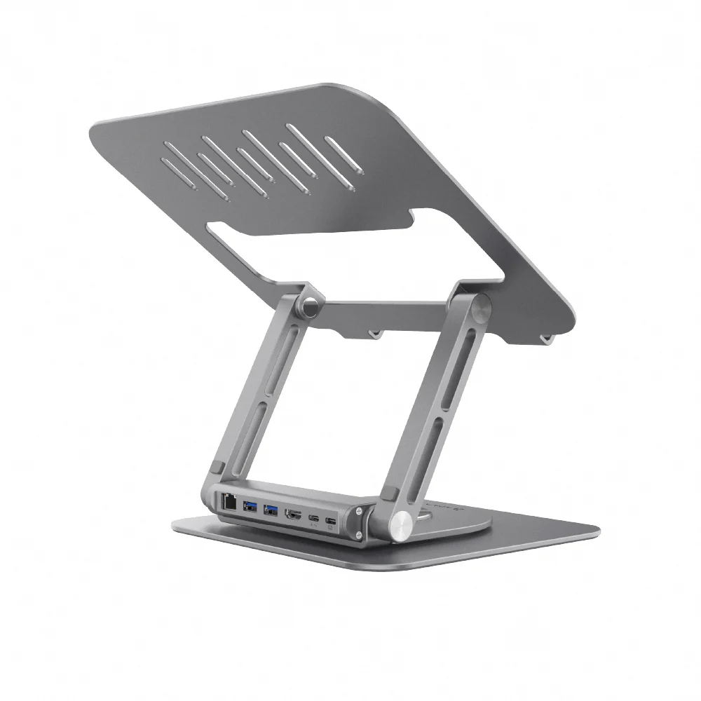 Stand Hub magnético soporte elevador portátil con USB-C 6 en 1 | Adam Elements - Image 3