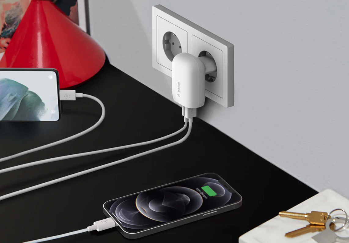 Adaptador Boost Charge Cargador de pared 37W USB-C + USB-A | Belkin - Image 5