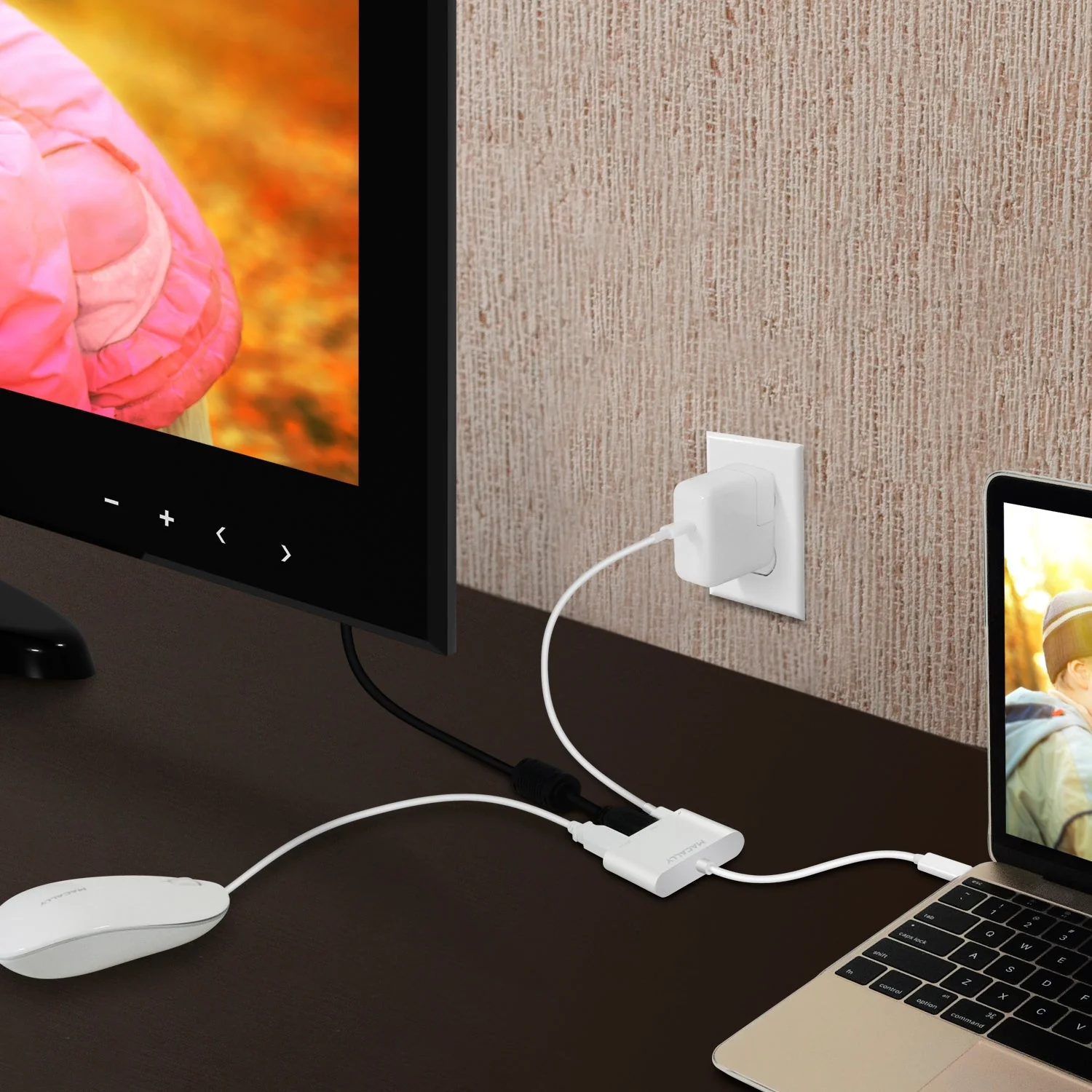 Adaptador USB-C a HDMI/USB3.0 Superspeed 5GB/USB-C 4K | Macally - Image 6