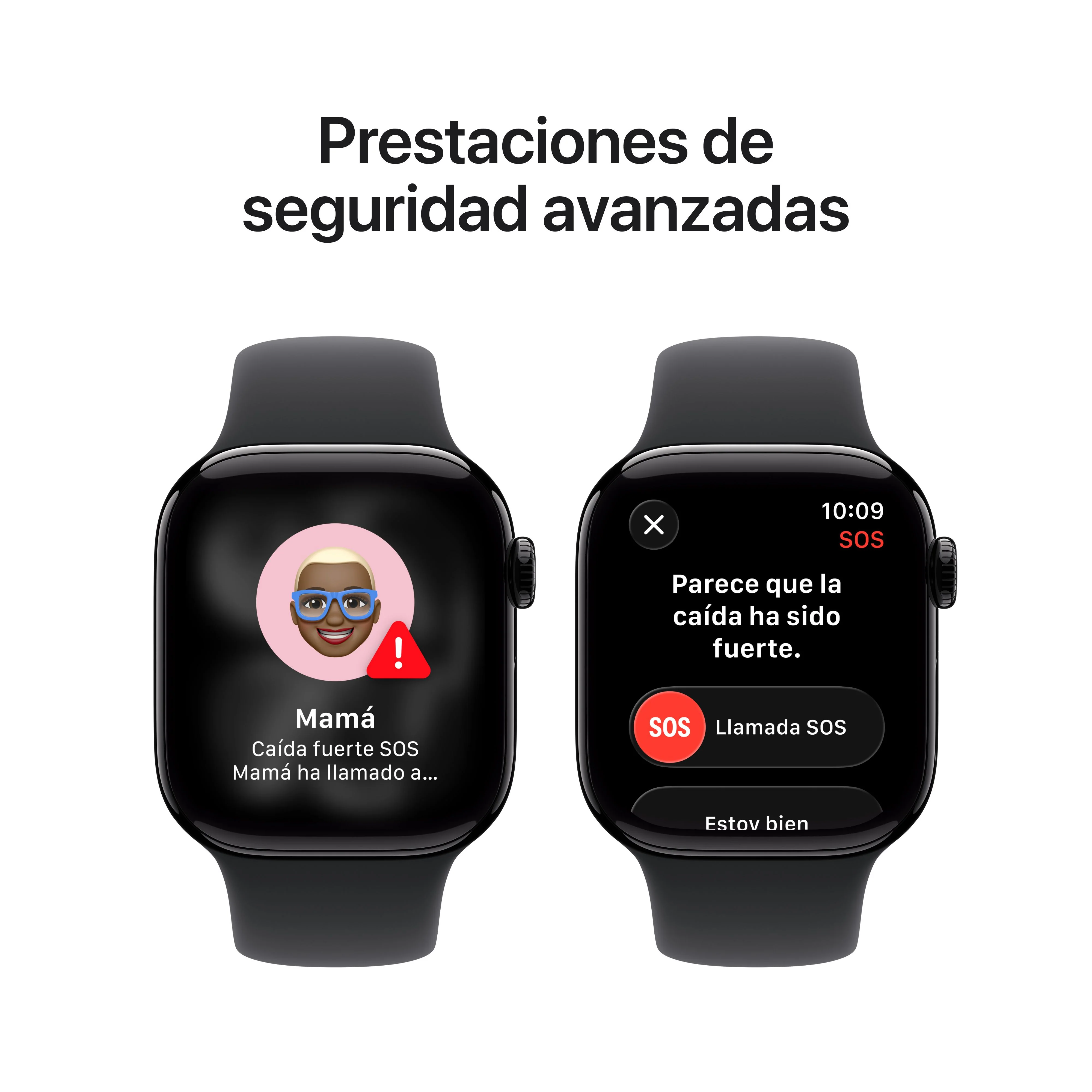 Apple Watch Series 11 (GPS) - Caja de aluminio en negro azabache de 42 mm - Correa deportiva negra - Talla S/M - Image 6