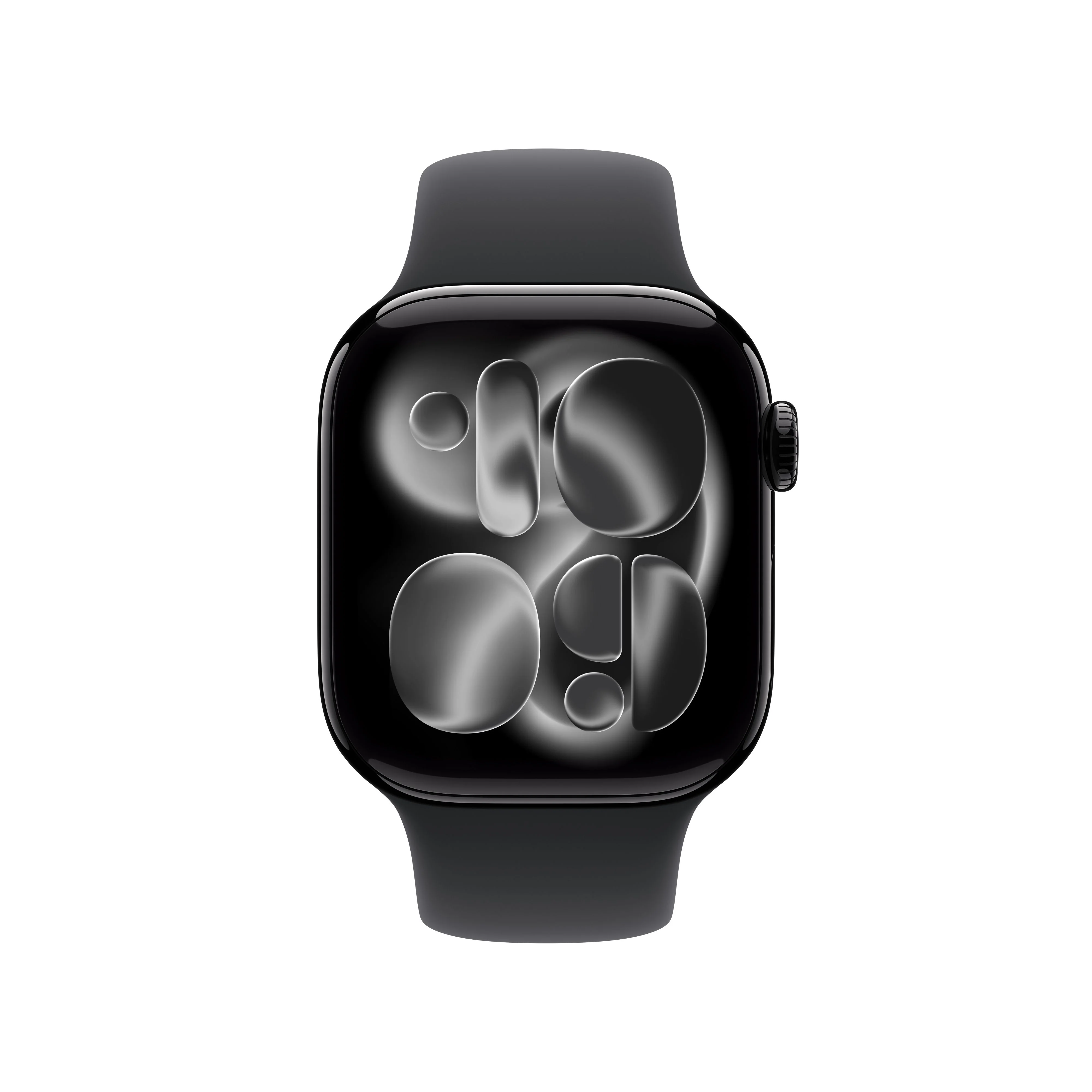 Apple Watch Series 11 (GPS) - Caja de aluminio en negro azabache de 42 mm - Correa deportiva negra - Talla M/L - Image 2