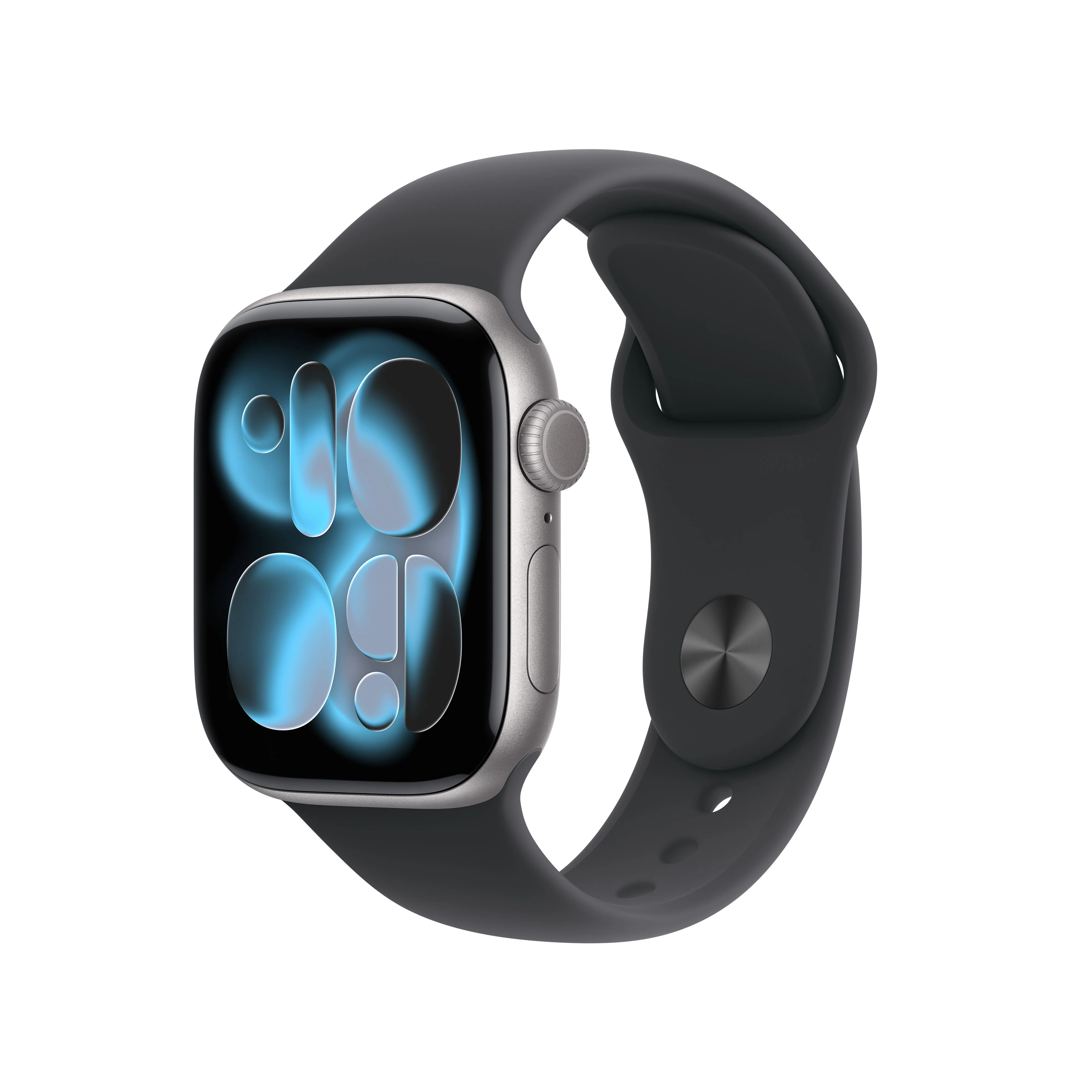 Apple Watch Series 11 (GPS) - Caja de aluminio en gris espacial de 42 mm - Correa deportiva negra - Talla M/L
