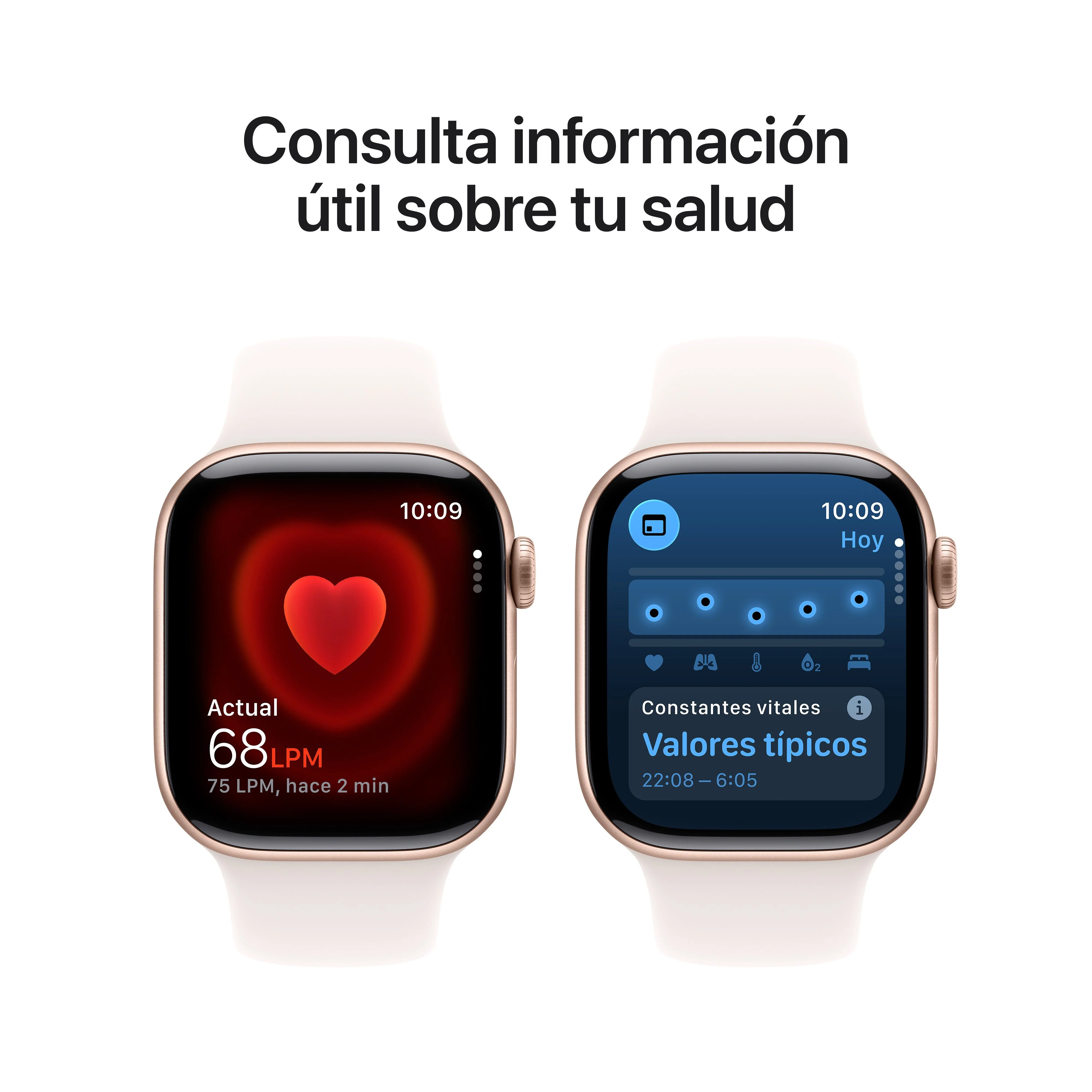 Apple Watch Series 11 (GPS) - Caja de aluminio en oro rosa de 42 mm - Correa deportiva rosa rubor - Talla M/L - Image 5