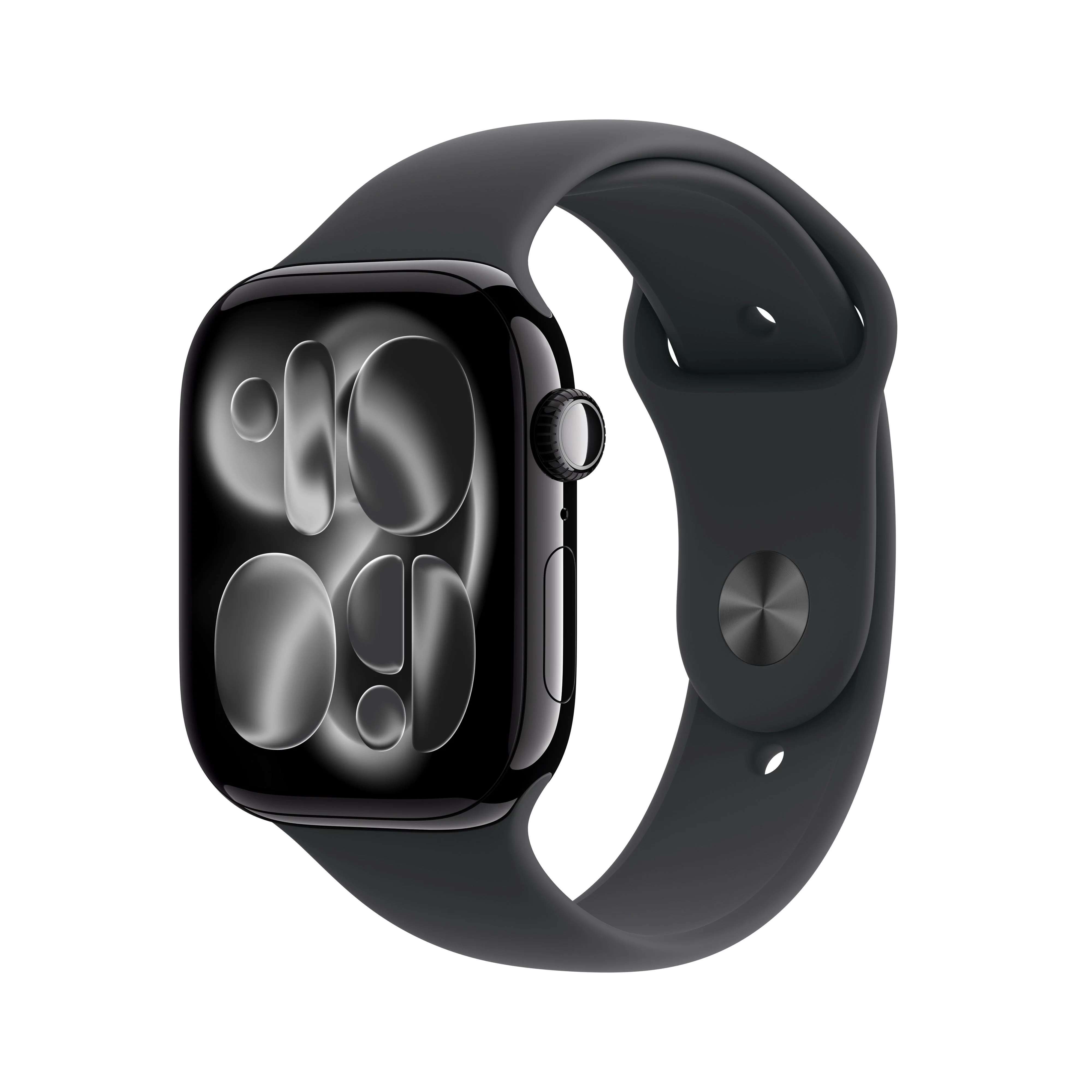 Apple Watch Series 11 (GPS) - Caja de aluminio en negro azabache de 46 mm - Correa deportiva negra - Talla S/M