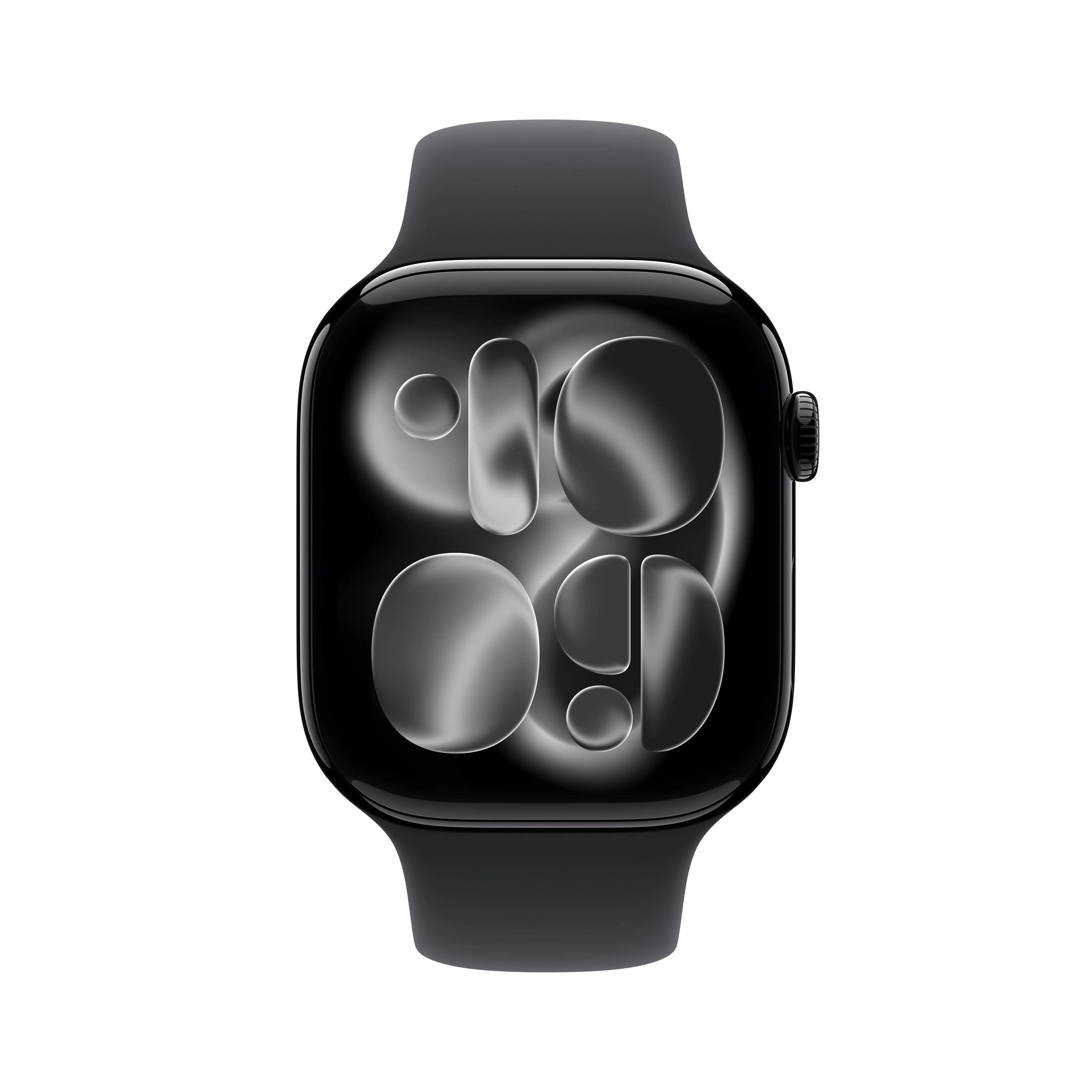 Apple Watch Series 11 (GPS) - Caja de aluminio en negro azabache de 46 mm - Correa deportiva negra - Talla M/L - Image 2