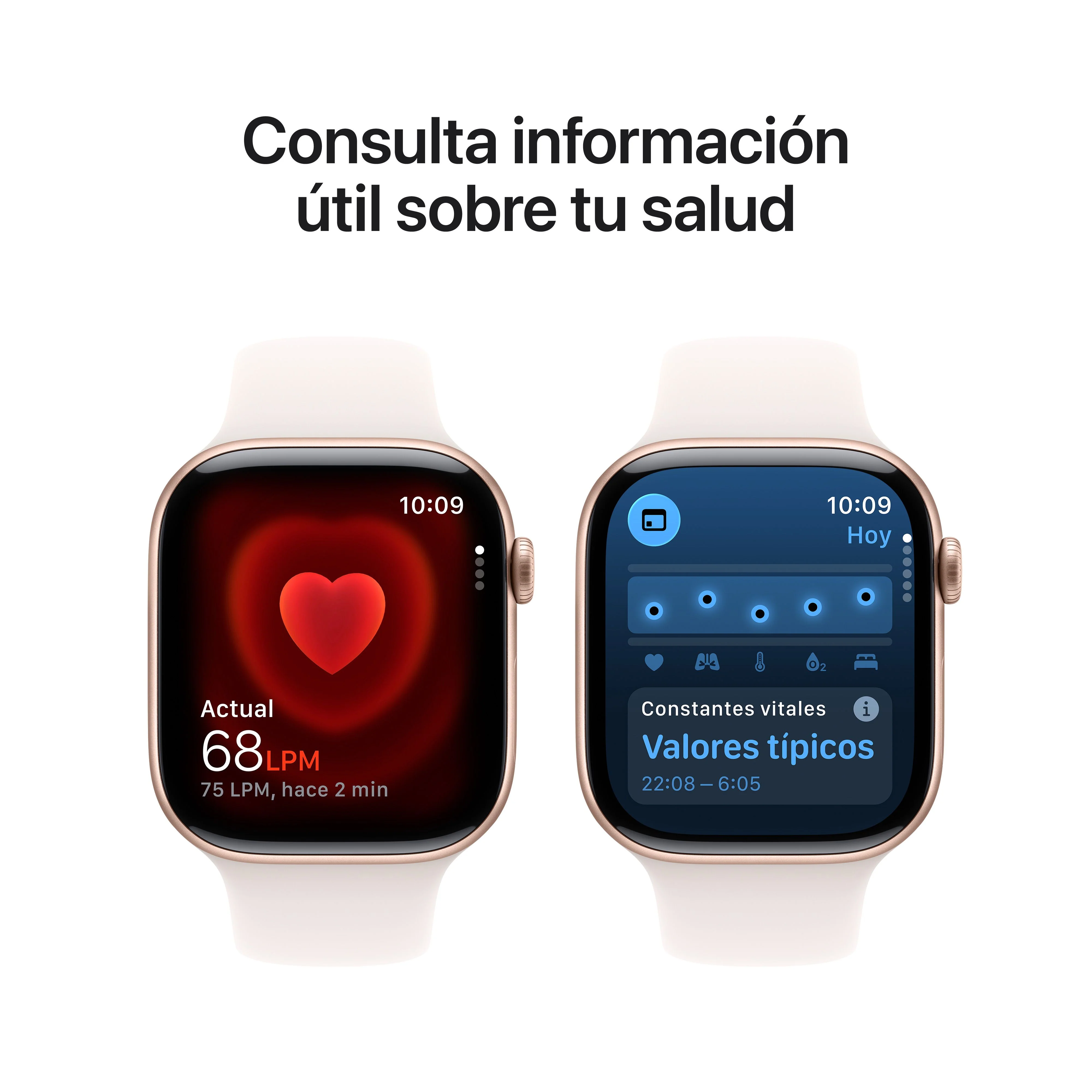 Apple Watch Series 11 (GPS) - Caja de aluminio en oro rosa de 46 mm - Correa deportiva rosa rubor - Talla M/L - Image 5