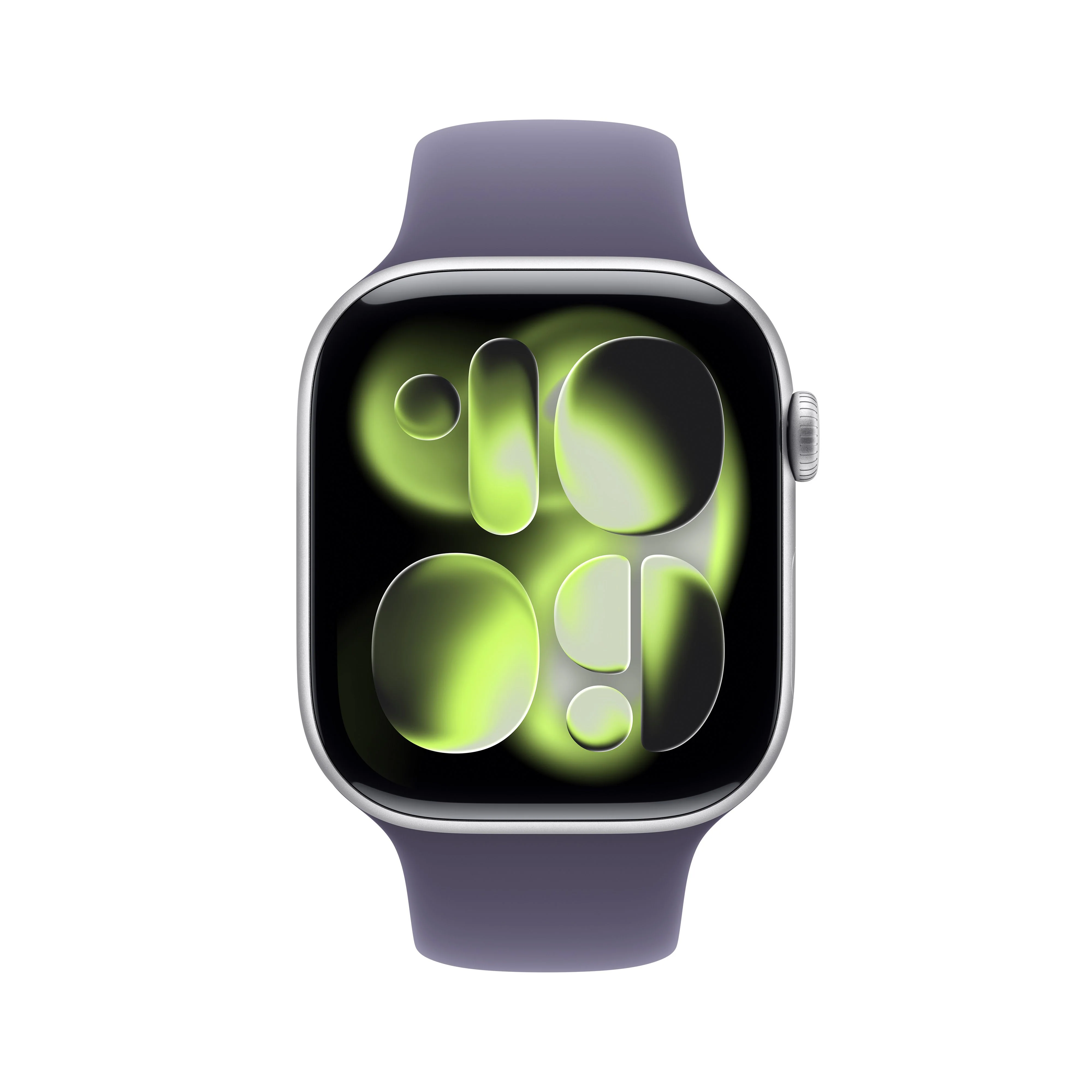 Apple Watch Series 11 (GPS) - Caja de aluminio en plata de 46 mm - Correa deportiva color niebla lila - Talla M/L - Image 2