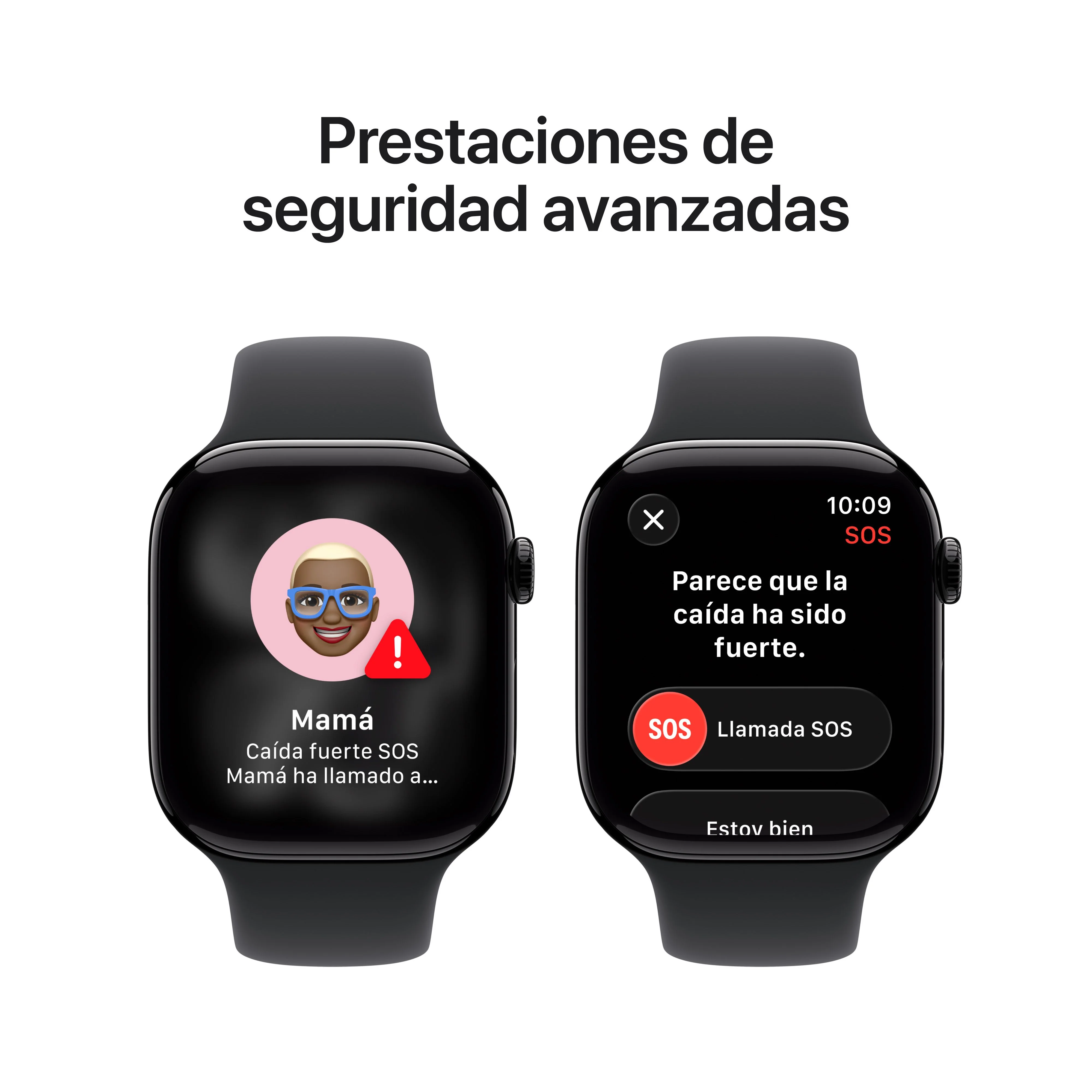 Apple Watch Series 11 (GPS + Cellular) - Caja de aluminio en negro azabache de 46 mm - Correa deportiva negra - Talla M/L - Image 6