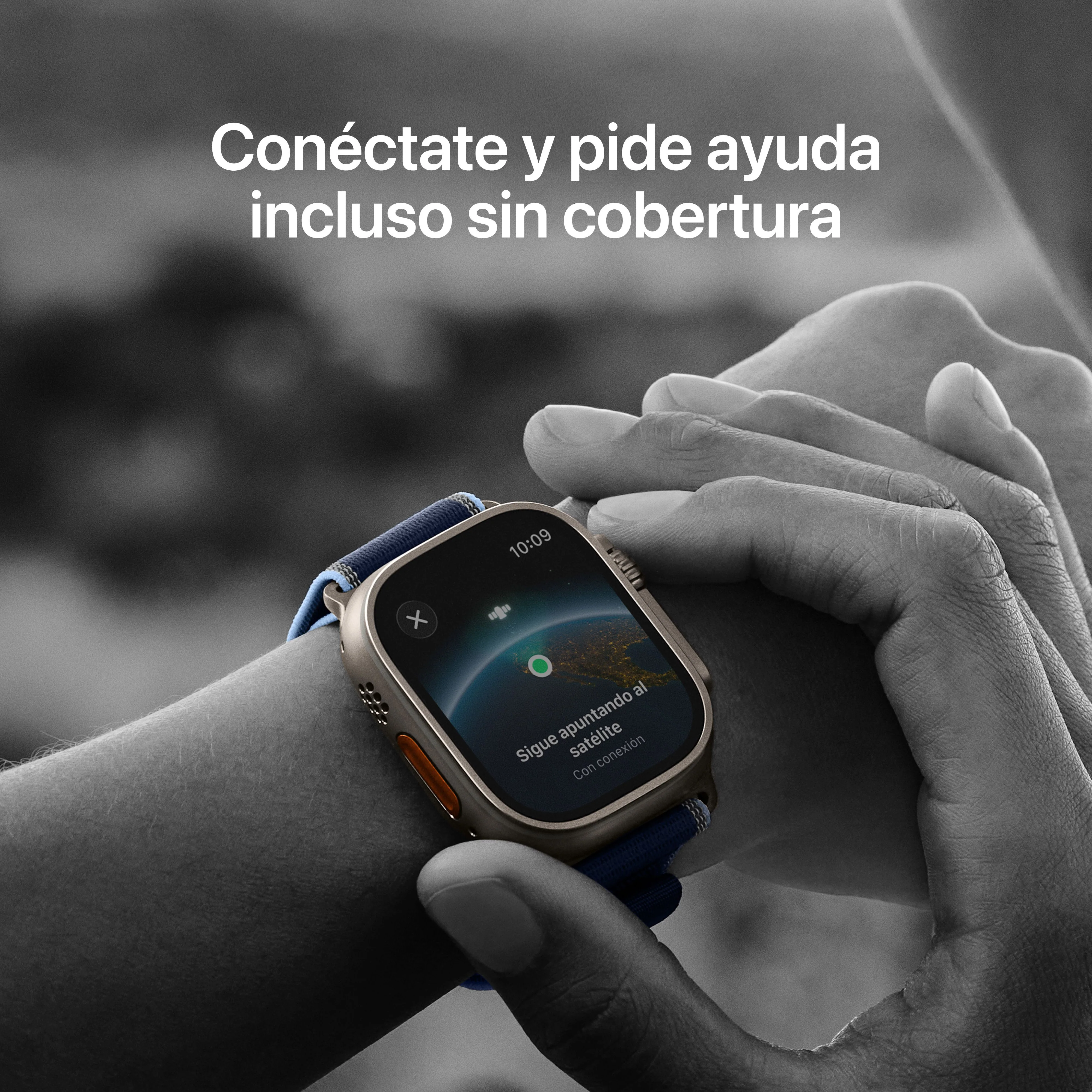Apple Watch Ultra 3 (GPS + Cellular) - Caja de titanio natural de 49 mm - Correa Loop Alpine azul claro - Talla M - Image 4