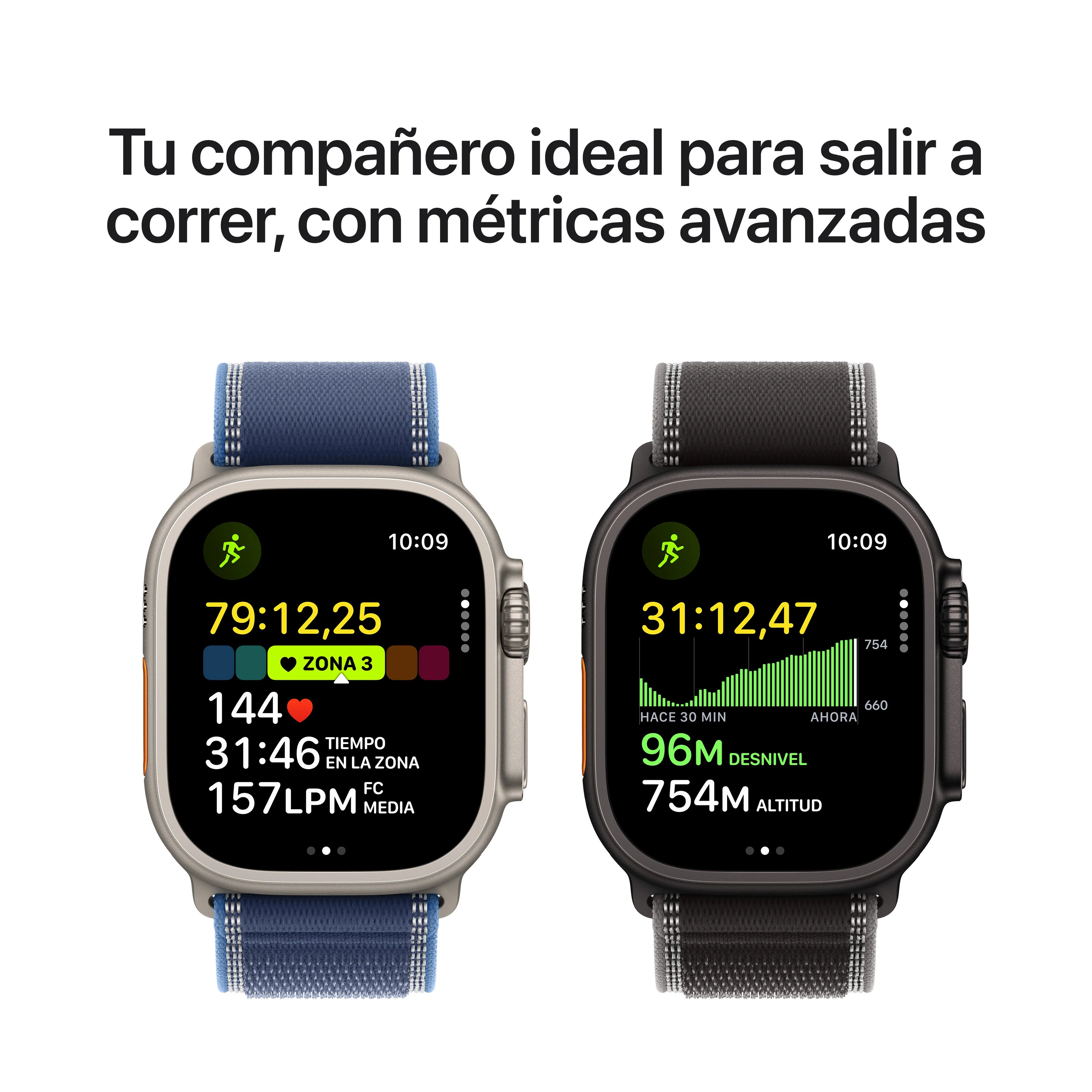 Apple Watch Ultra 3 (GPS + Cellular) - Caja de titanio natural de 49 mm - Correa Loop Alpine azul claro - Talla M - Image 5