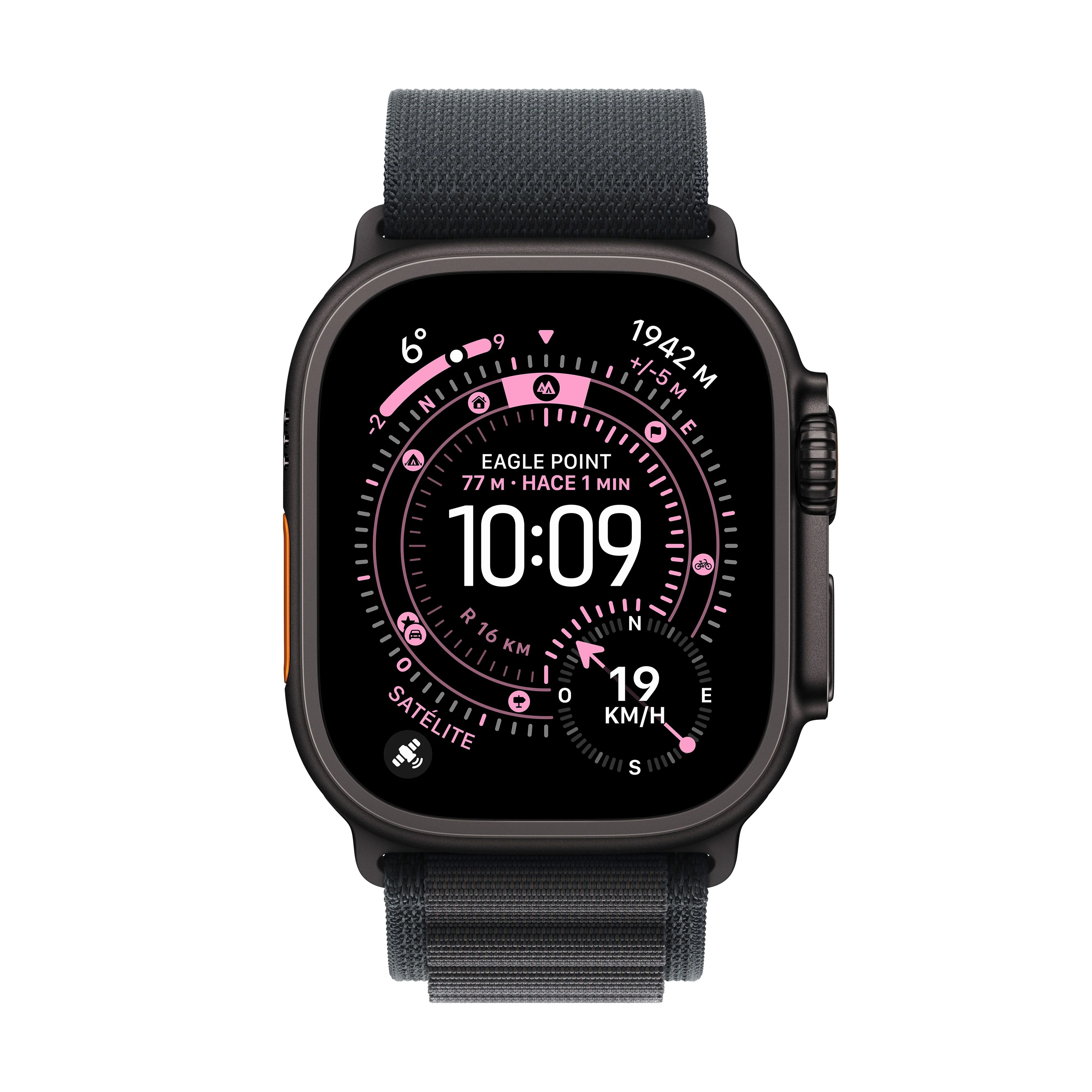 Apple Watch Ultra 3 (GPS + Cellular) - Caja de titanio negro de 49 mm - Correa Loop Alpine negra - Talla M - Image 2
