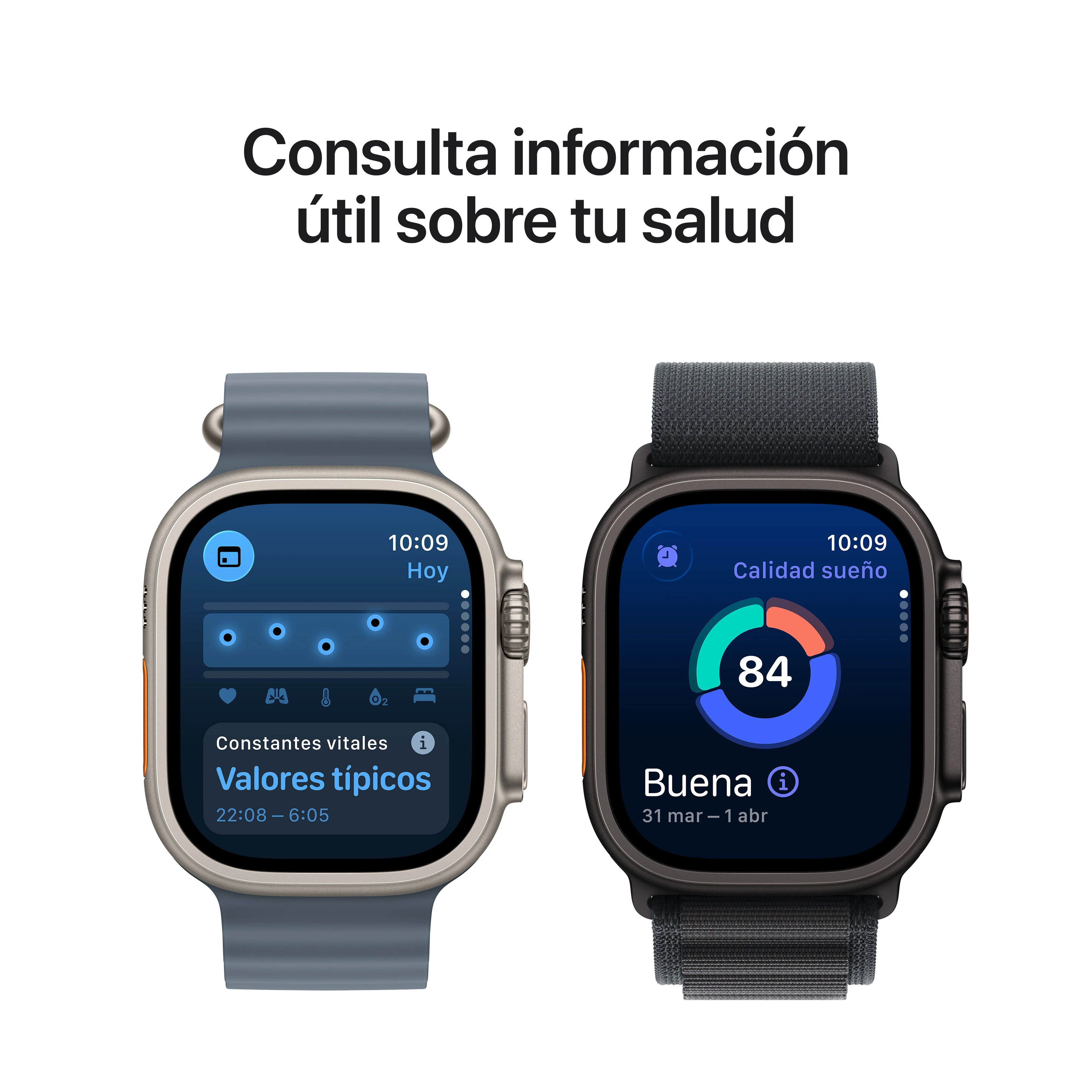 Apple Watch Ultra 3 (GPS + Cellular) - Caja de titanio negro de 49 mm - Correa Loop Trail negro/carbón - Talla S/M - Image 7