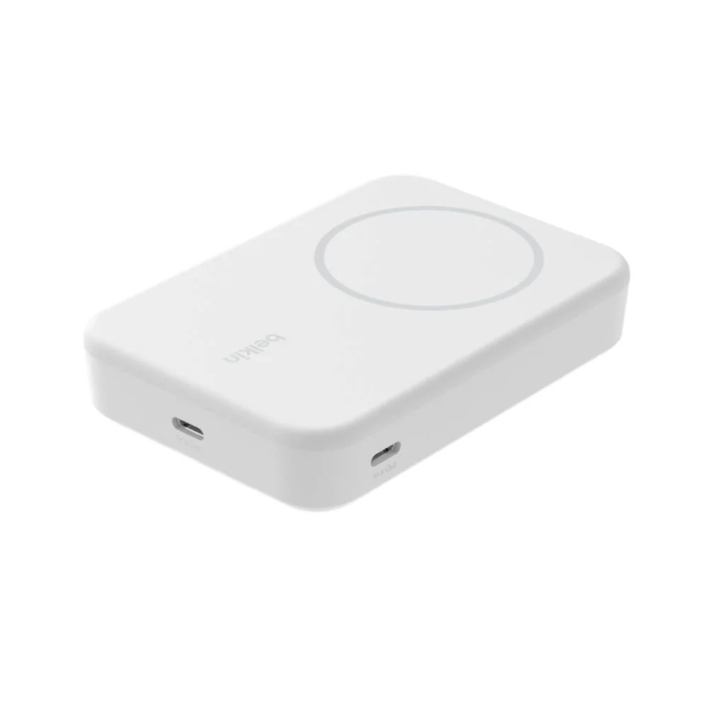Batería externa inalámbrica magnética de 10000 mAh con soporte (15W) blanco | Belkin - Image 5