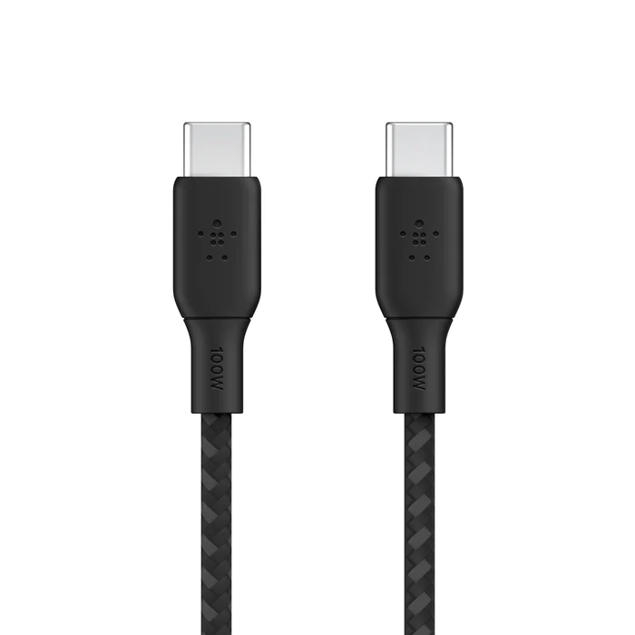 Cable BoostCharge Pro Flex 100W USB-C a USB-C de silicona y trenzado 2m negro | Belkin