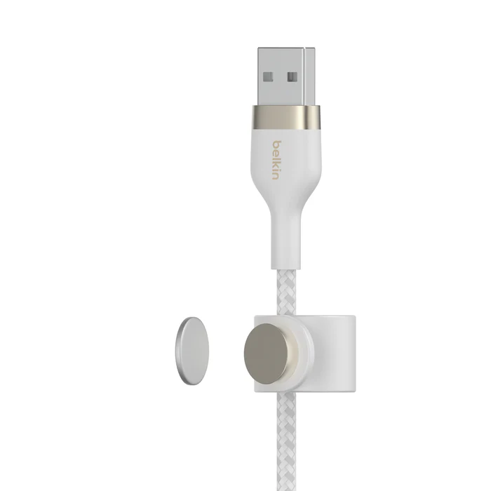 Cable BoostCharge Pro Flex USB a Lightning de silicona y trenzado 1m blanco | Belkin - Image 3