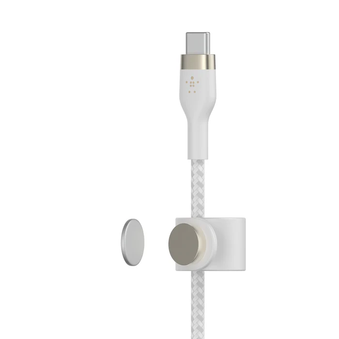 Cable BoostCharge Pro Flex USB-C a USB-C de silicona y trenzado 1m blanco | Belkin - Image 3