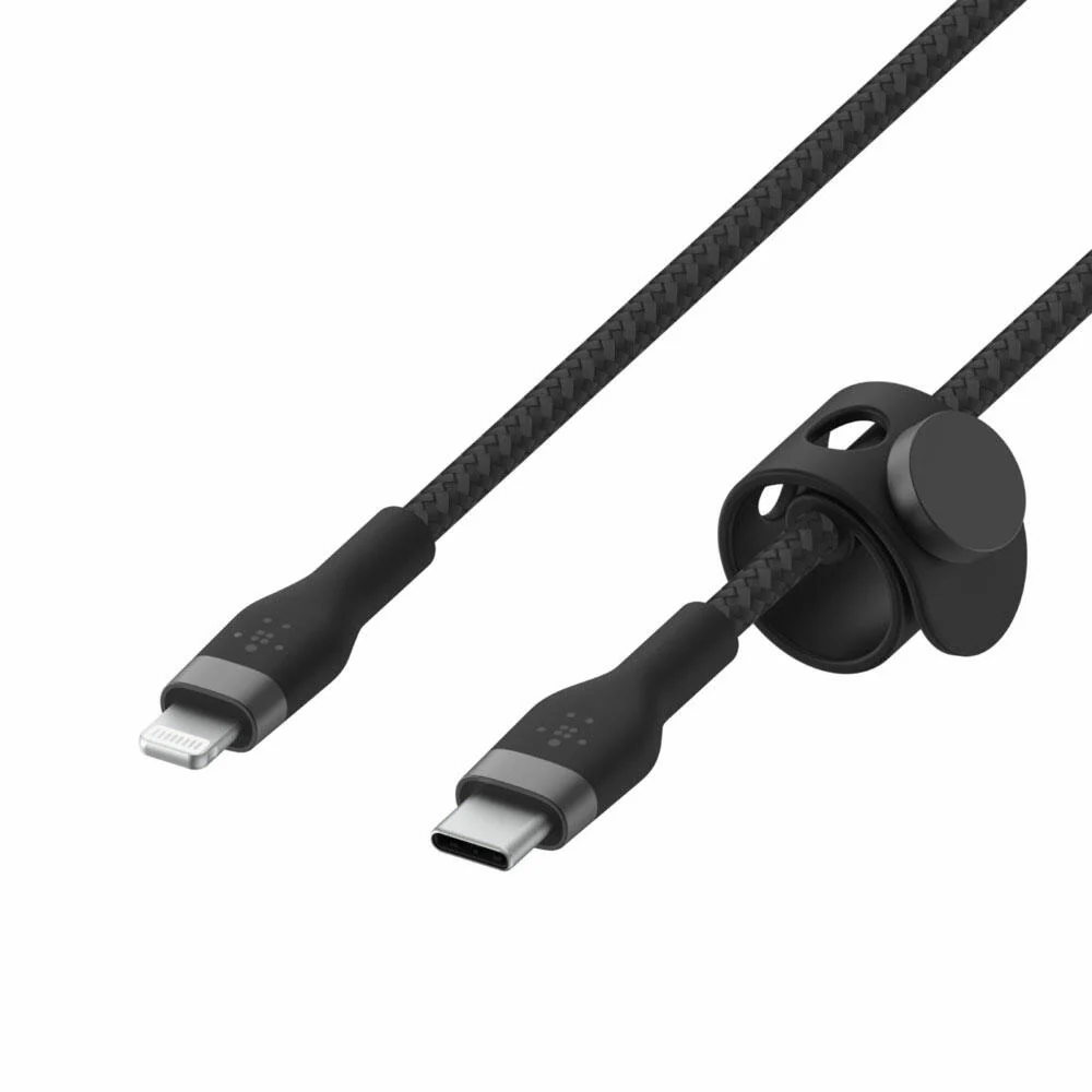 Cable BoostCharge Pro Flex USB-C a Lightning de silicona y trenzado 1m negro | Belkin - Image 2