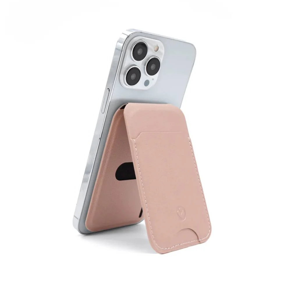 Card Wallet Stand MagSafe iPhone Rosa metálico | Valenta - Image 3