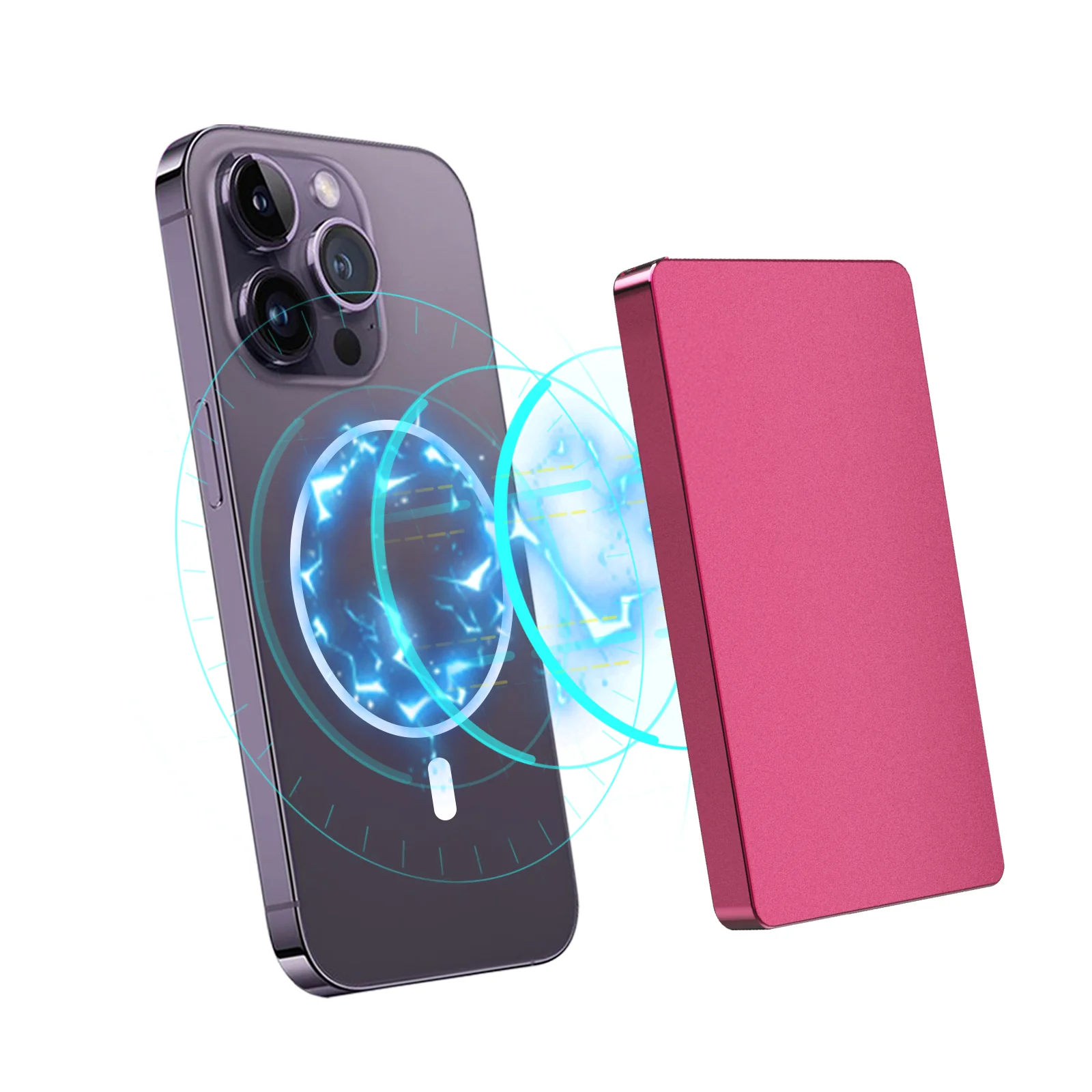 Cartera protector Aluminium MagSafe iPhone Rosa | Valenta - Image 2