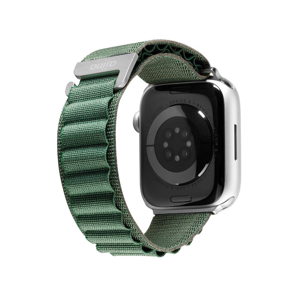 Correa nylon Vertical para Apple Watch 42mm/49mm Verde | Rossellimac - Image 2