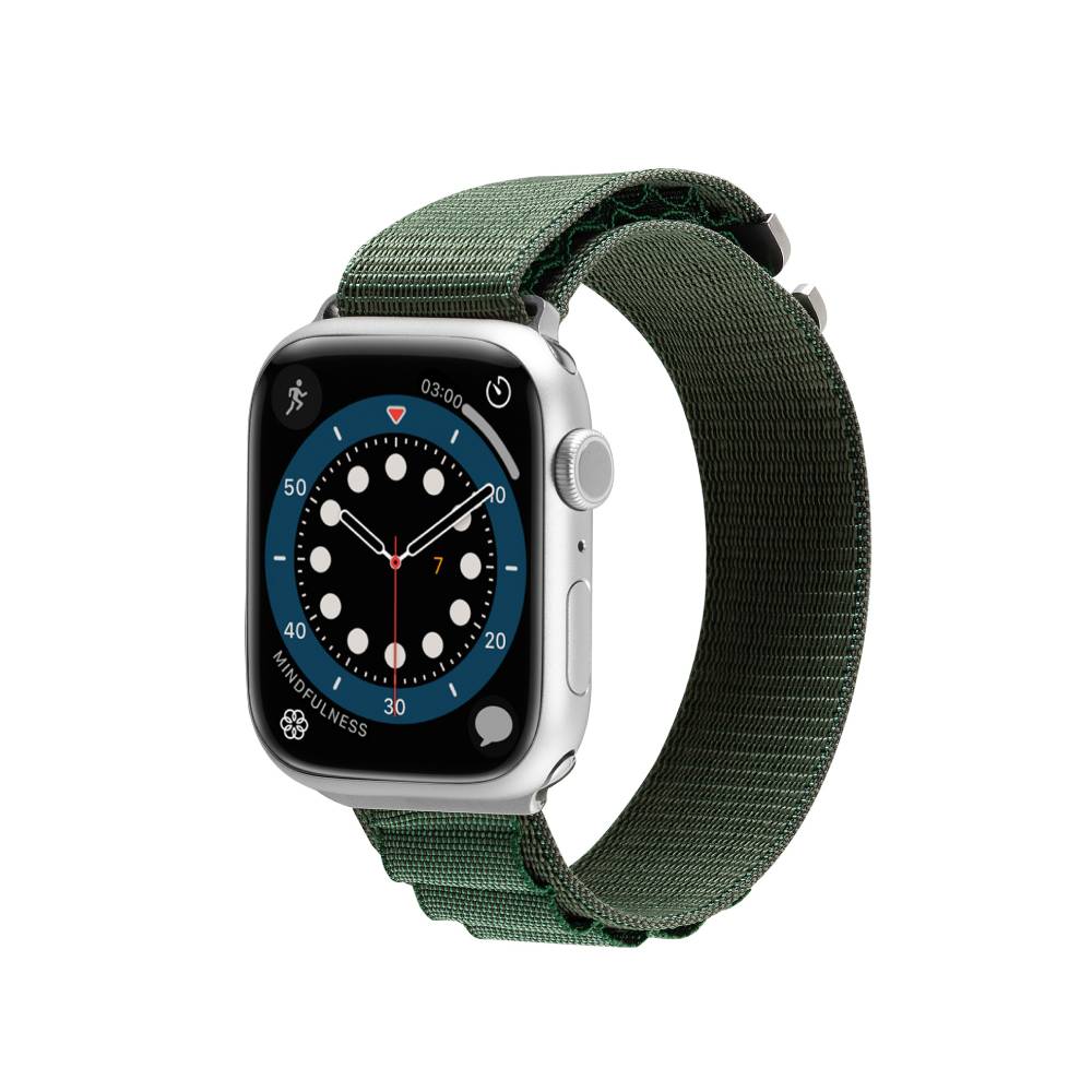 Correa nylon Vertical para Apple Watch 42mm/49mm Verde | Rossellimac - Image 3