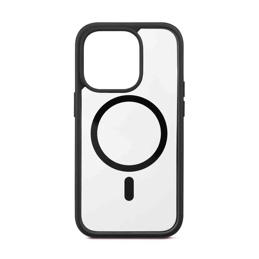 Funda Jump bumper ultra-protectora para iPhone 15 Pro negro/transparente | Rossellimac