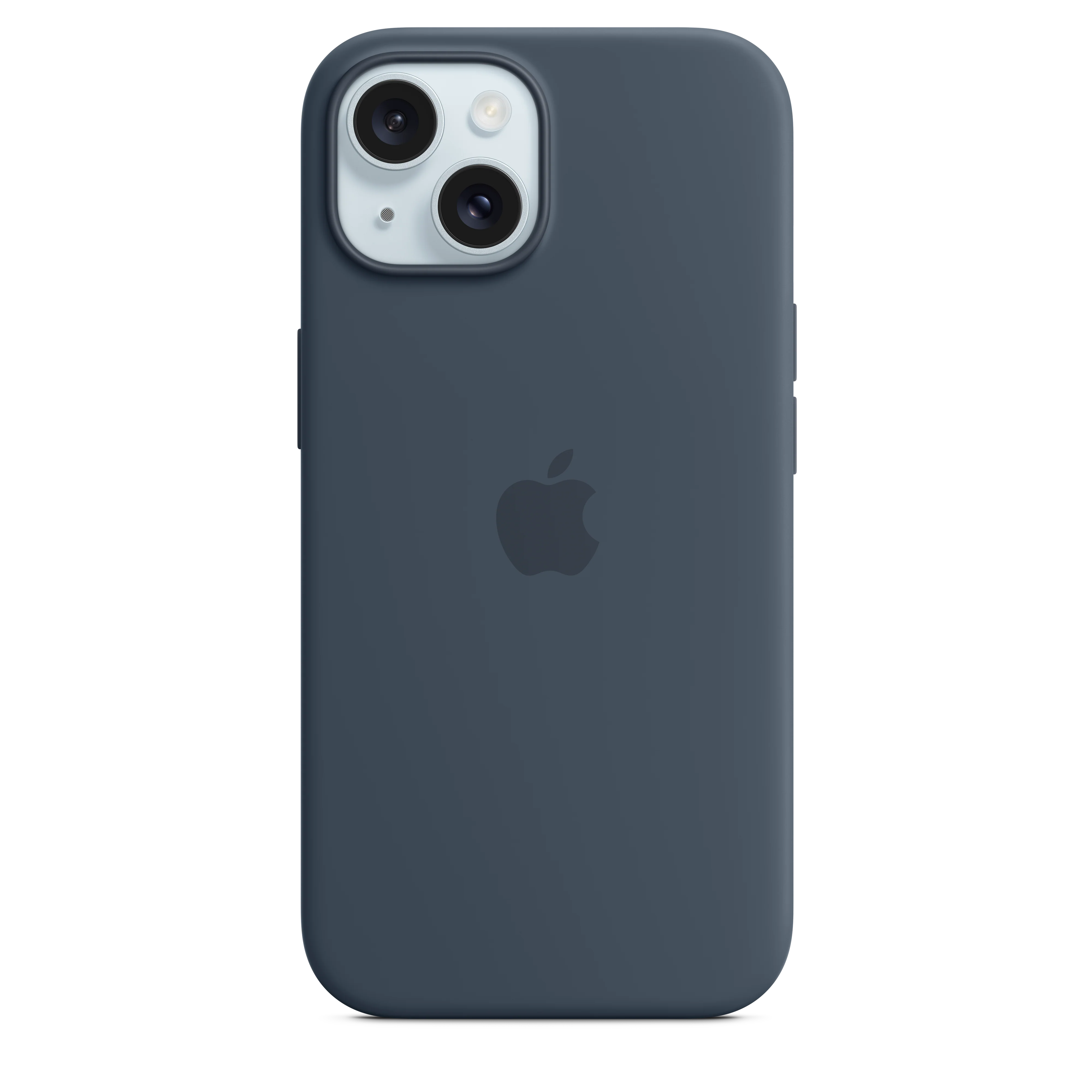 Funda de silicona con MagSafe para el iPhone 15 - Azul tempestad