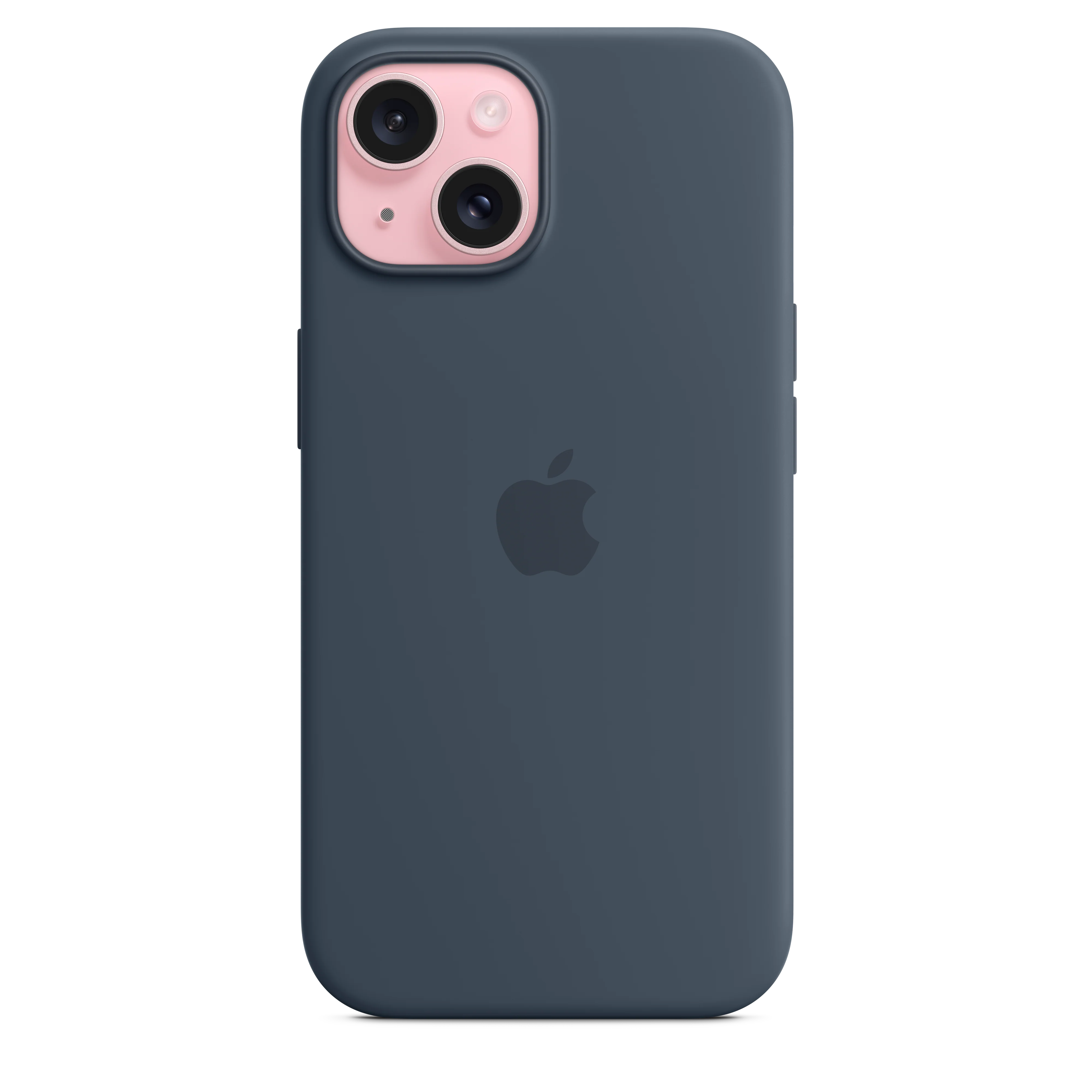 Funda de silicona con MagSafe para el iPhone 15 - Azul tempestad - Image 2