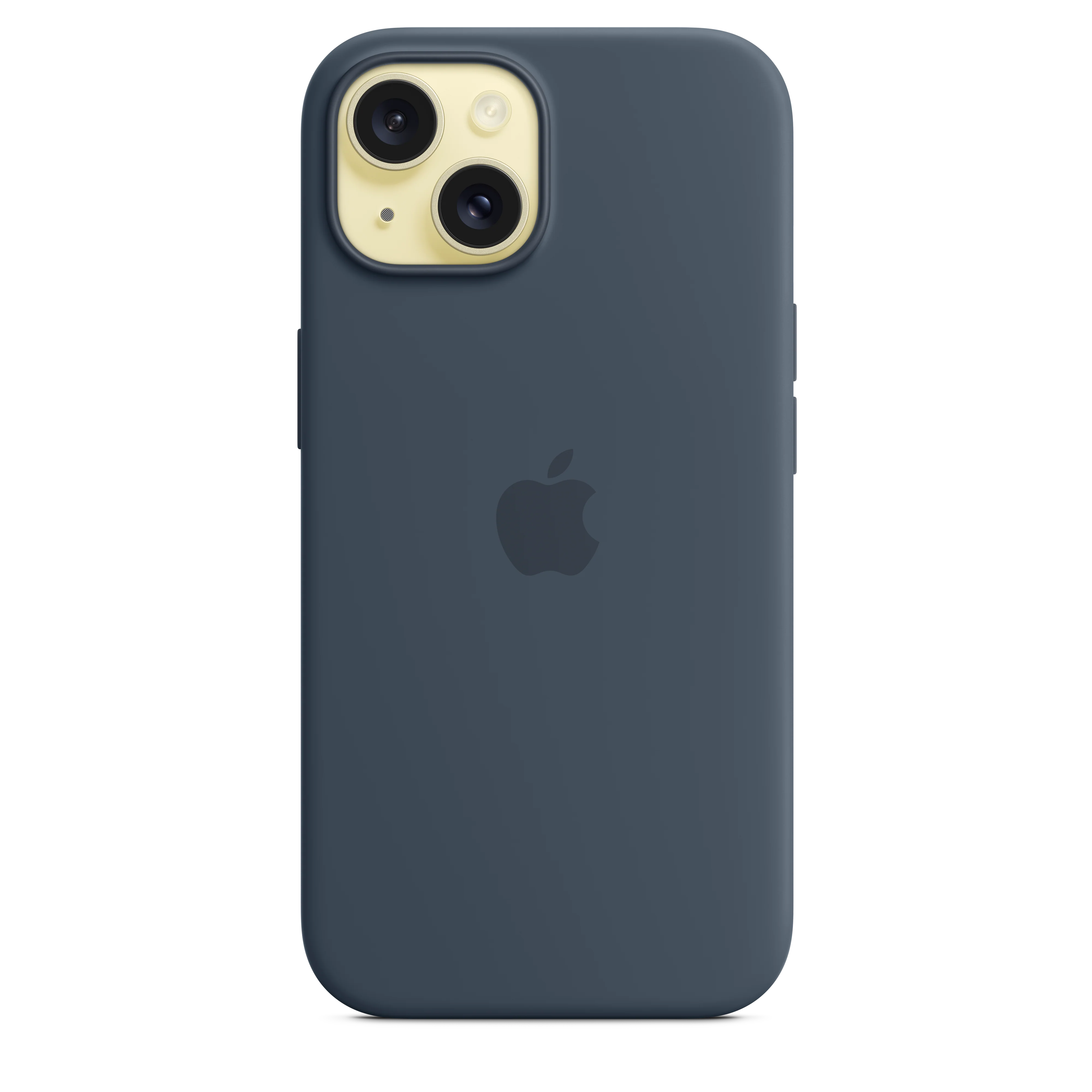 Funda de silicona con MagSafe para el iPhone 15 - Azul tempestad - Image 3