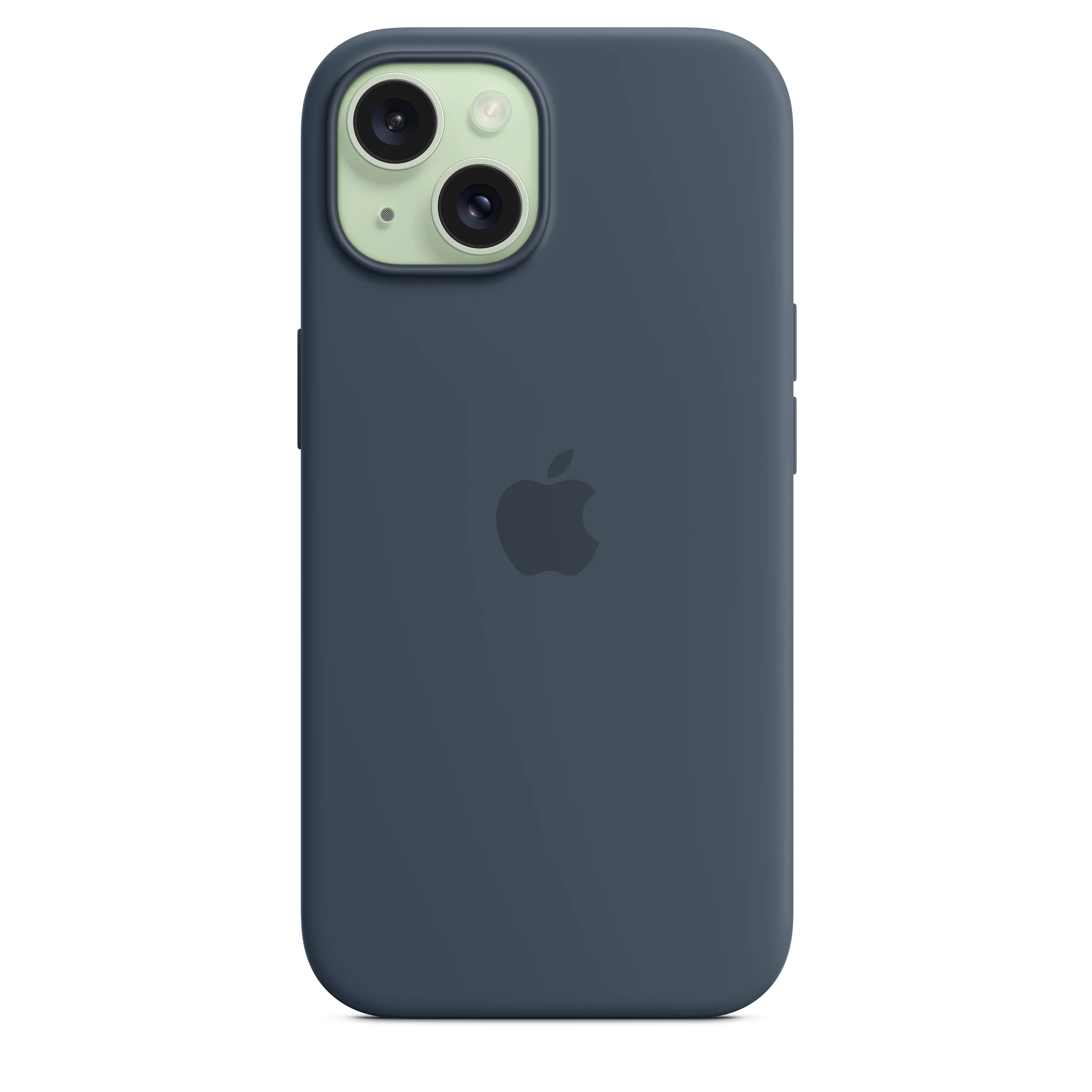 Funda de silicona con MagSafe para el iPhone 15 - Azul tempestad - Image 4